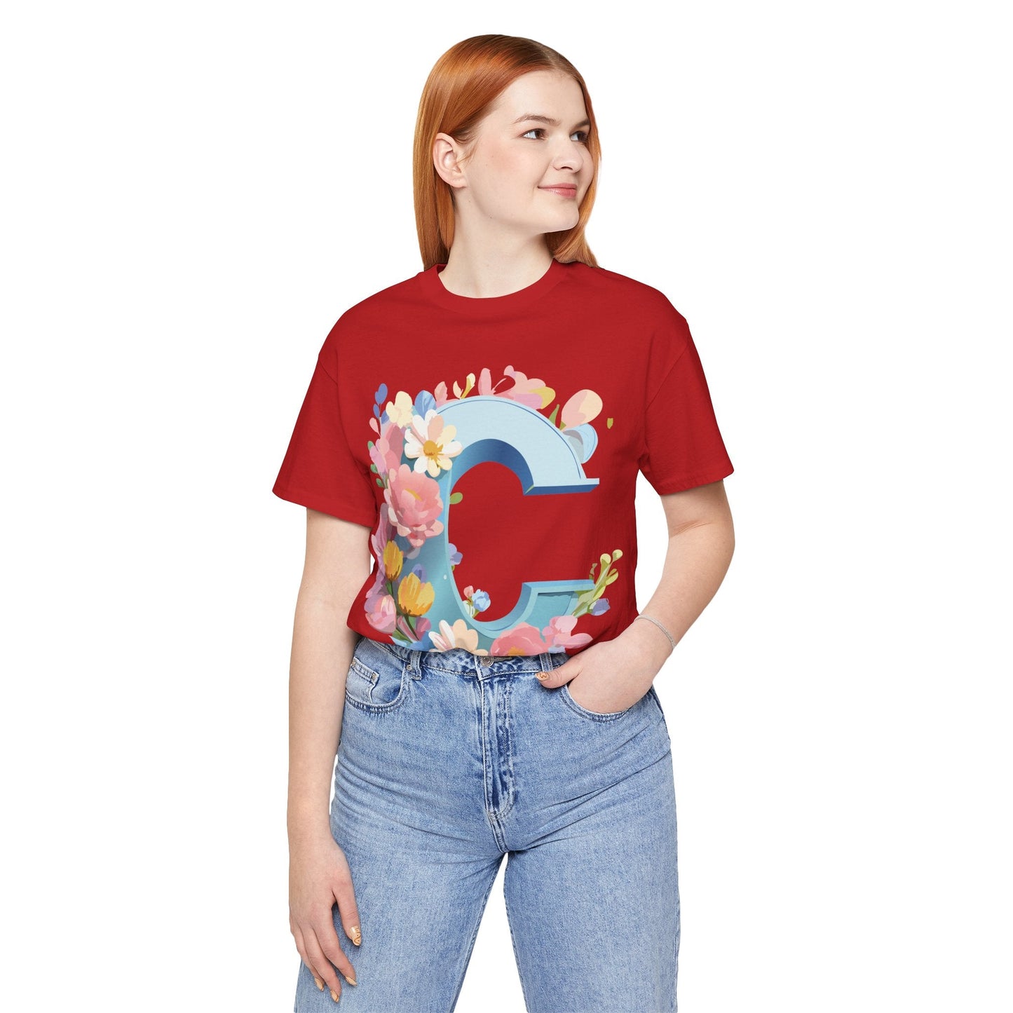 Letter C Graphic Tee Unisex Jersey Short Sleeve Premium Adelpha Artwork Vintage Inspired Casual Wear