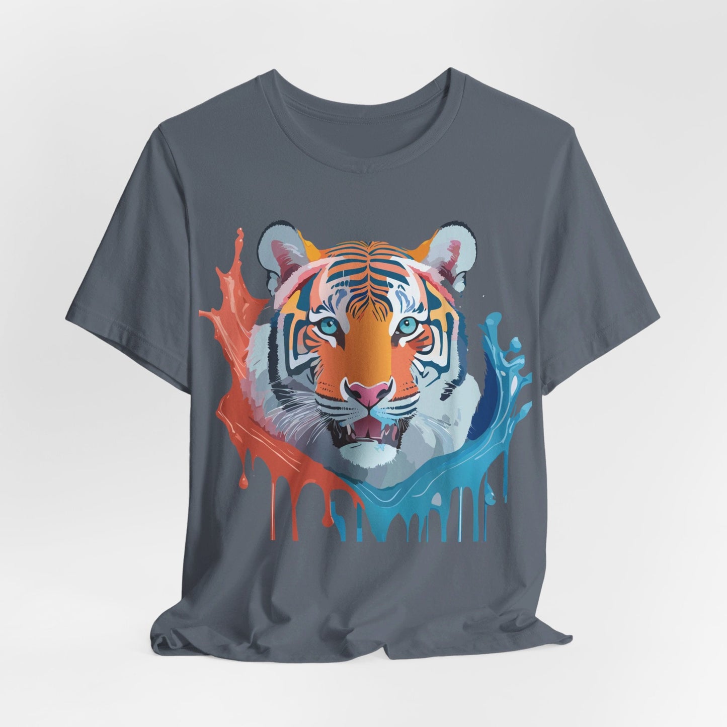 Tiger Graphic Tee Unisex Jersey Short Sleeve With Vintage Inspired Artwork By Adelpha