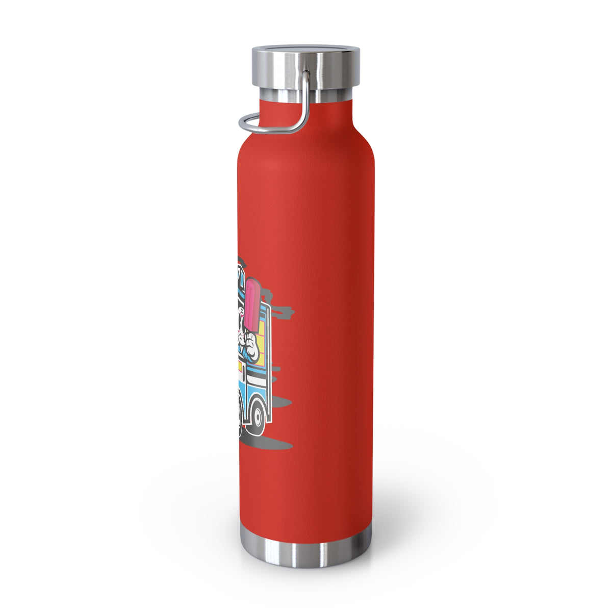 22oz Copper Insulated Water Bottle with Cartoon Design - CV95