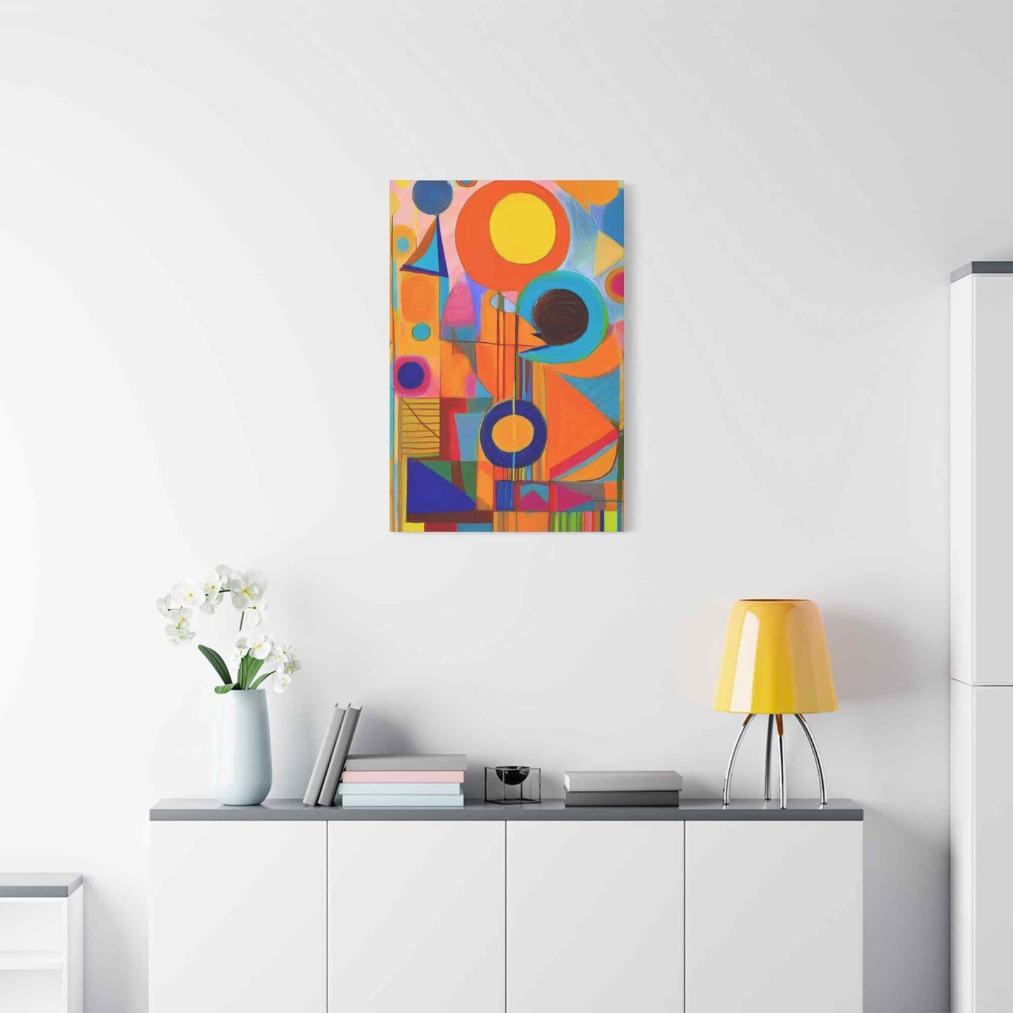 Abstract Painting Print Canvas 20x24,20x30,24x30, 24x32,24x36,30x40, 32x48,36x48,40x60 Pine-Wood Inner Frame ABS-12