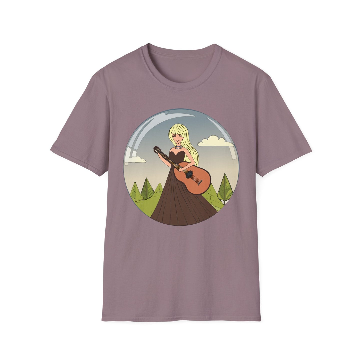 Womens Graphic T Shirt Art Design Tee Softstyle 100 Percent Ring Spun Cotton Short Sleeve