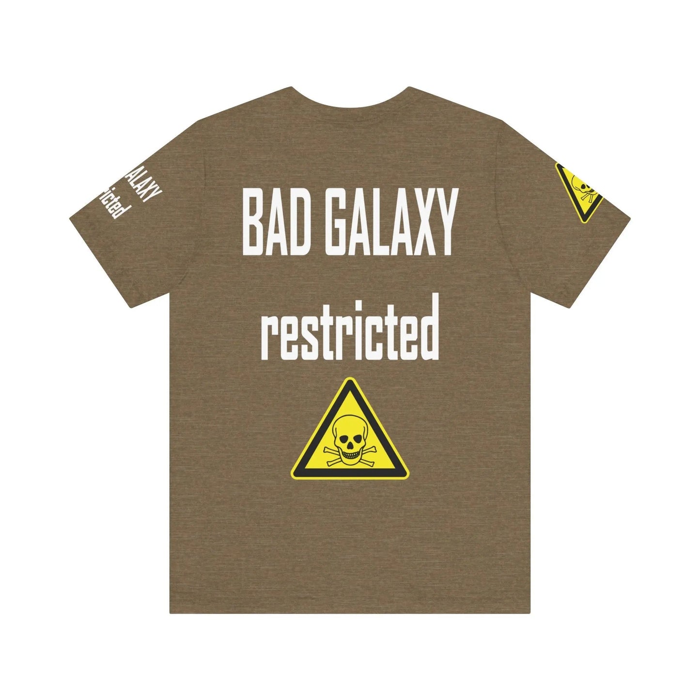 Bad Galaxy Skull T Shirt Made To Order 100 Percent Cotton Eco Friendly Inks USA Designed