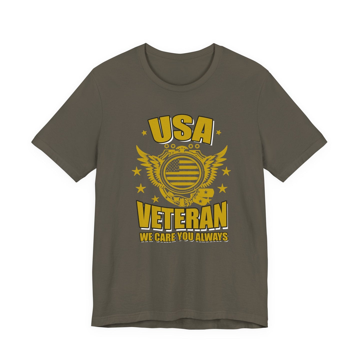 Army Veteran Patriotic Graphic Design Unisex Cotton T-Shirt v59