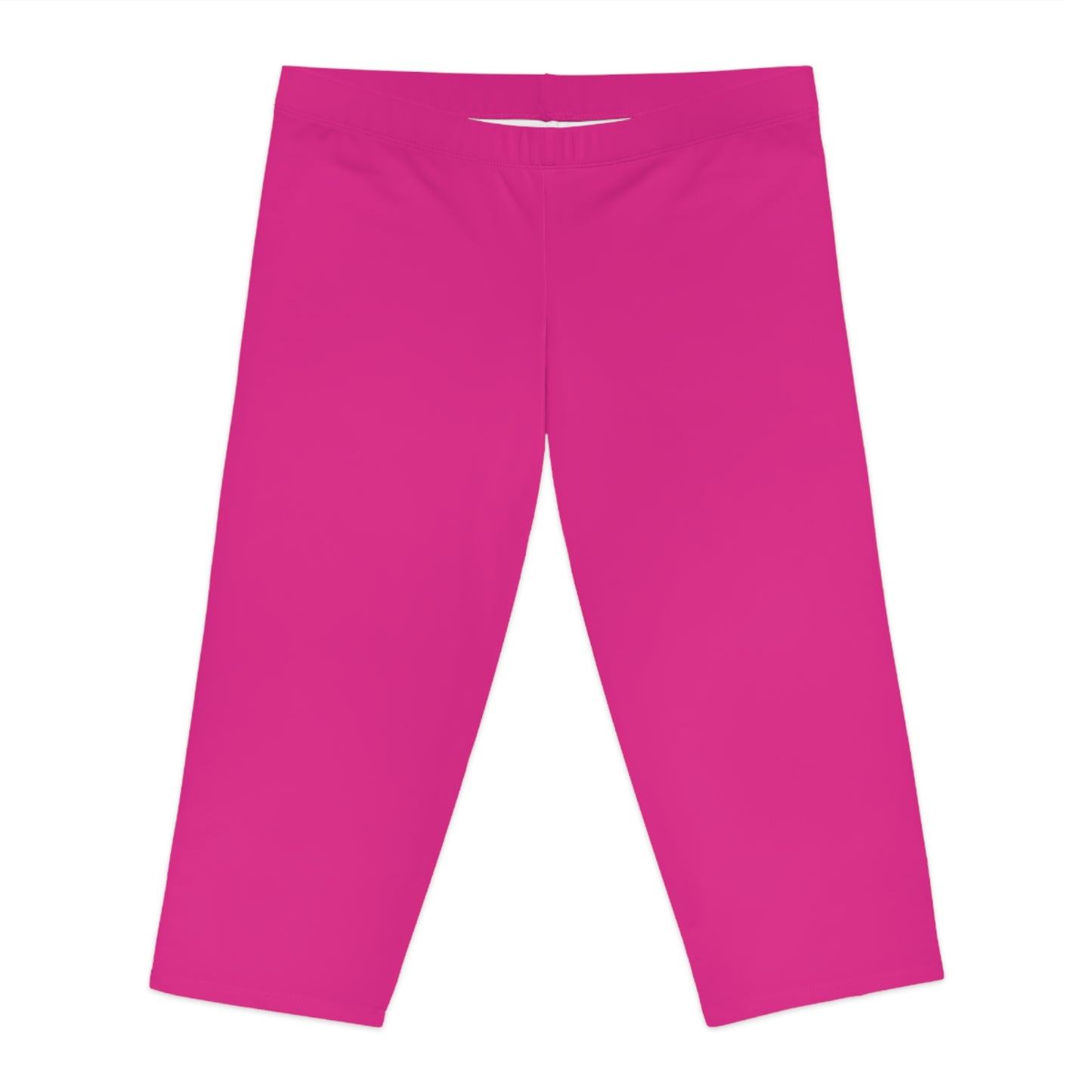 Pink Color Capri Leggings, Pink Capri Leggings 8