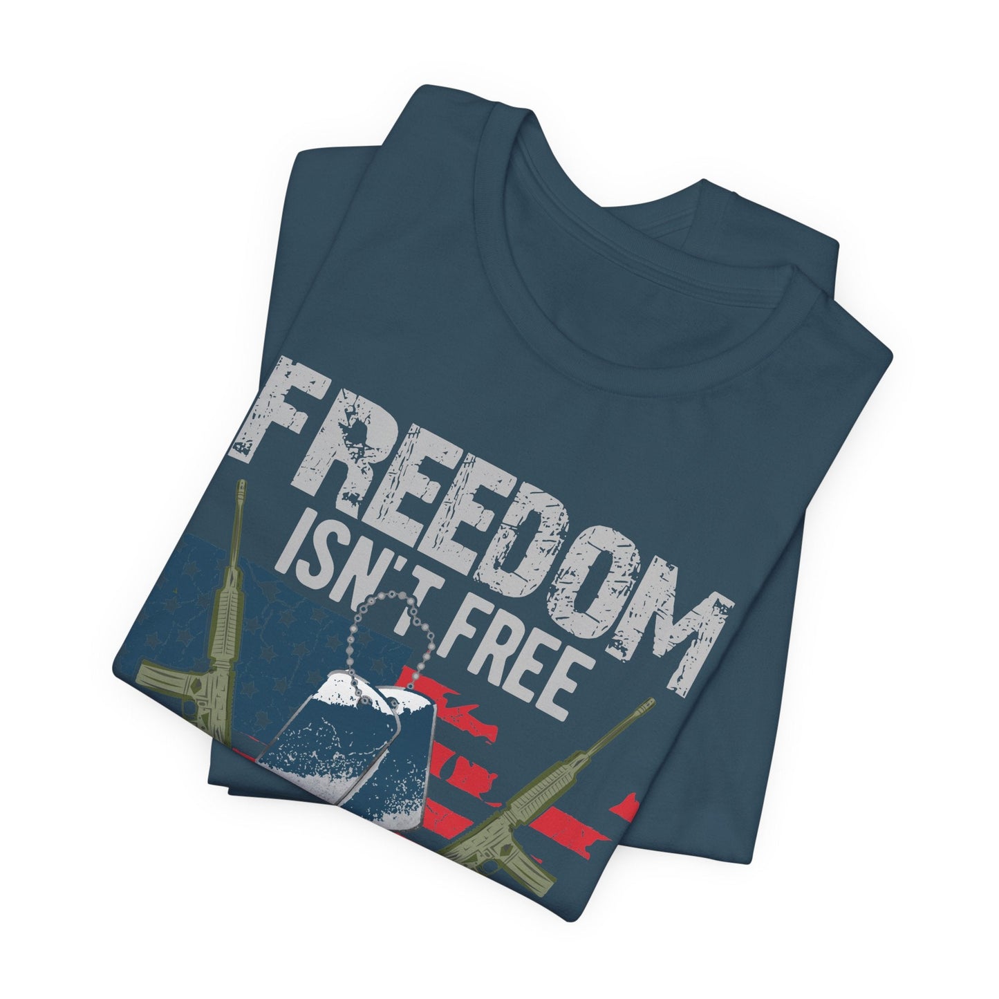 Army Veteran Patriotic Graphic Design Unisex Cotton T-Shirt v20