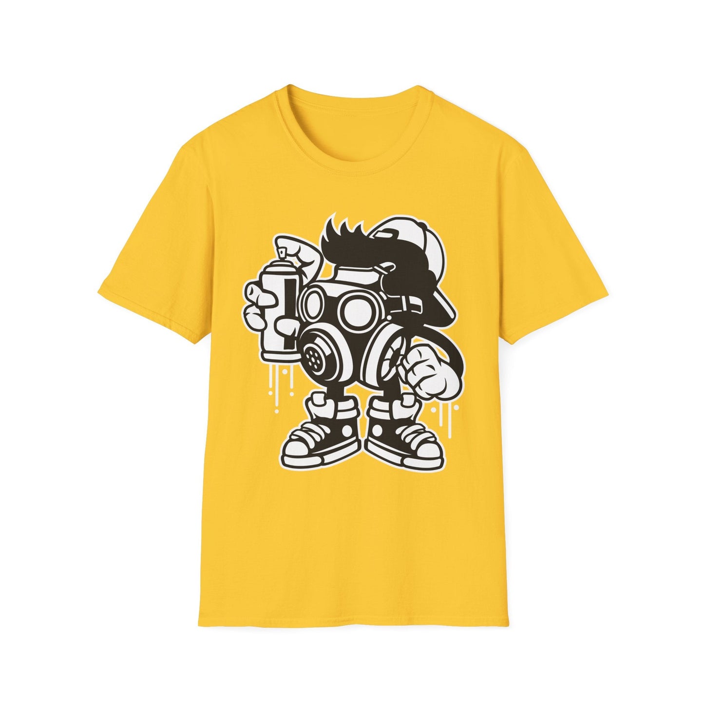 Cartoon T Shirt Unisex Animation Tee Funny Art Design Gildan Softstyle 64000 Ring Spun Cotton