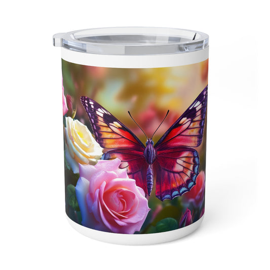 27 Art Design Insulated Coffee Mug Clear Lid 10oz Insulated Coffee Mug 10oz
