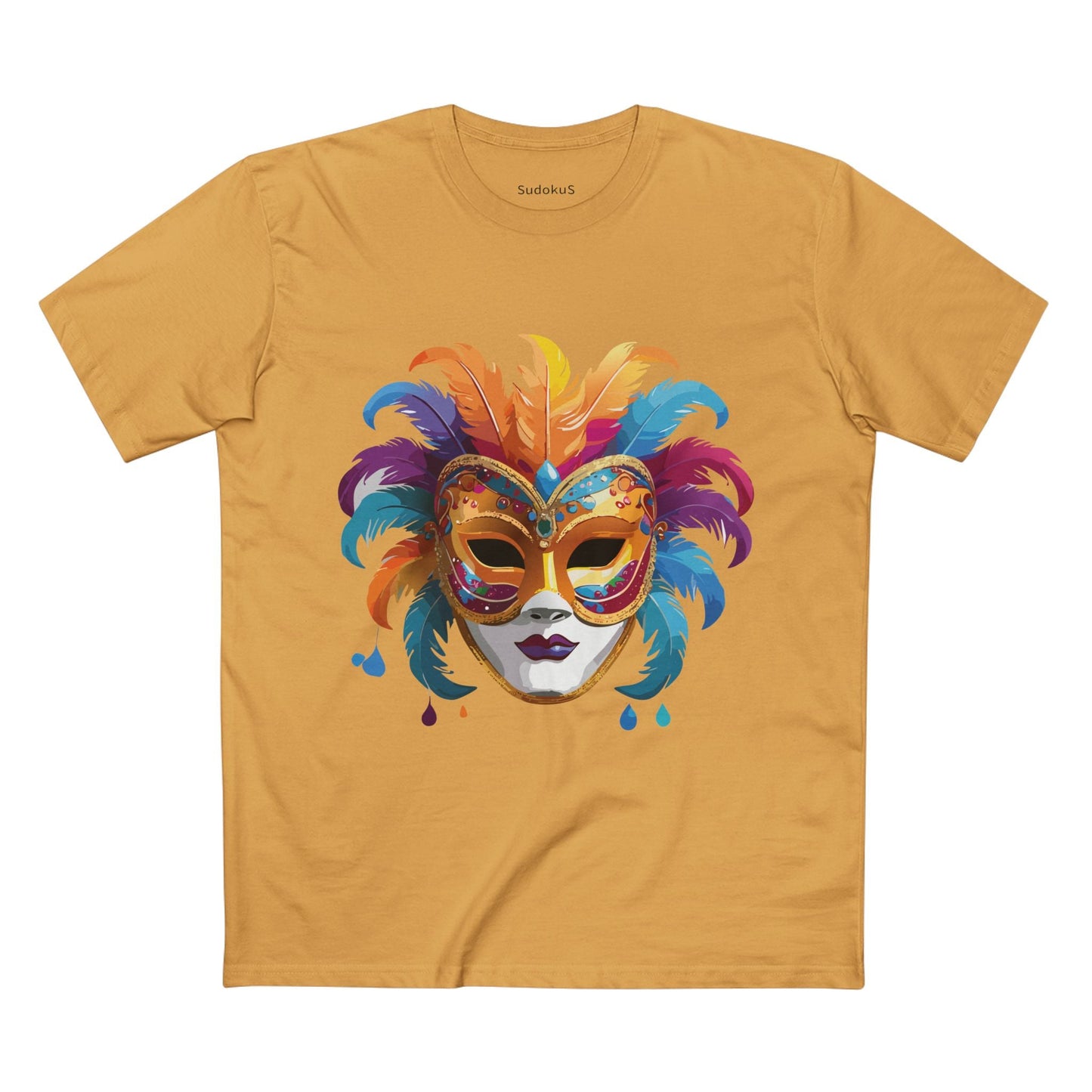 Mask Graphic Unisex 100 Cotton Staple Tee 37