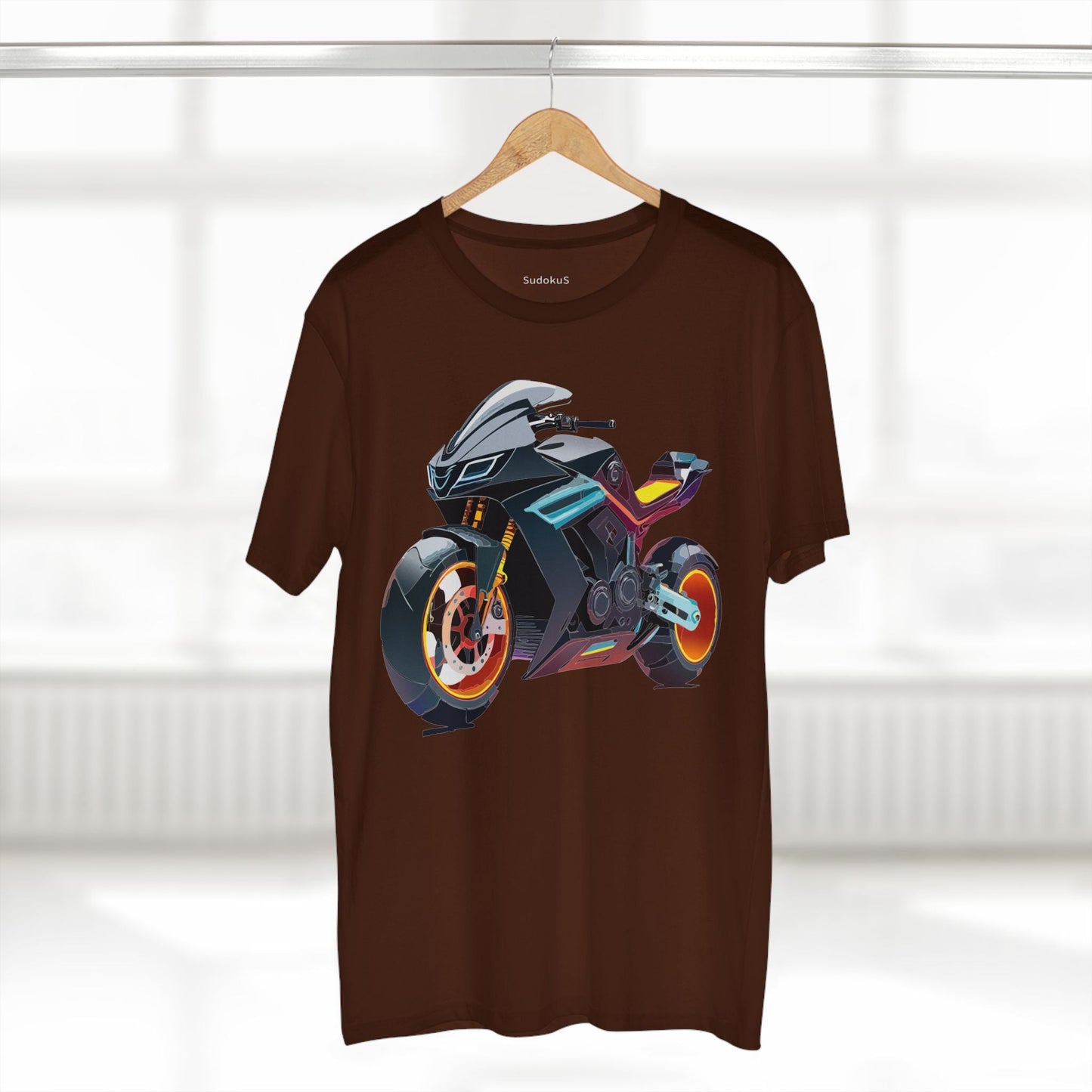 Moto Bike Graphic Unisex 100 Cotton Staple Tee 34