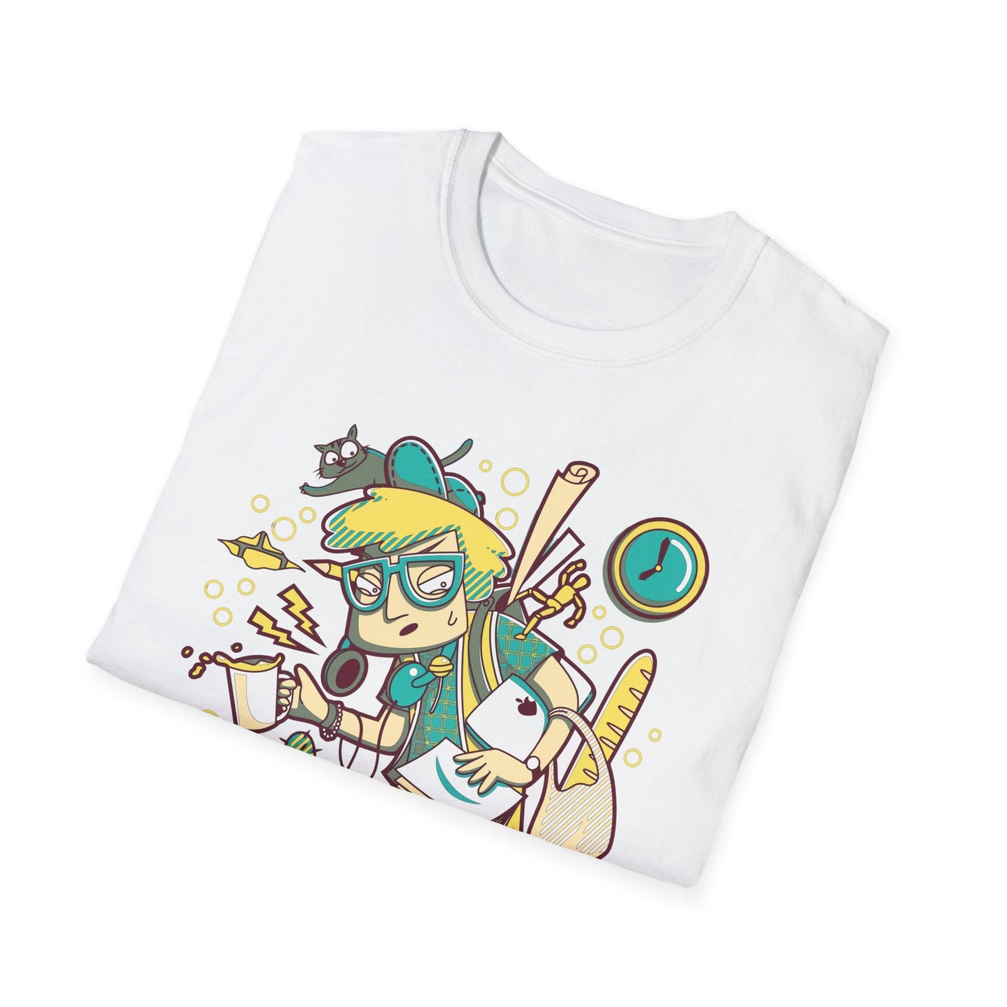 Cartoon T Shirt Animation T Shirt Funny Tee Shirt Unisex Gildan Softstyle 64000 Cotton Tee