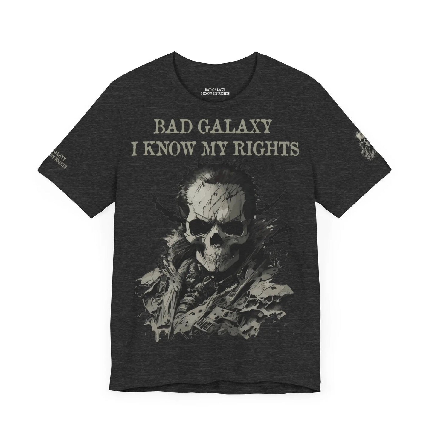 Bad Galaxy Skull T Shirt Made In USA 100 Percent Cotton Eco Friendly Inks Durable Stitching