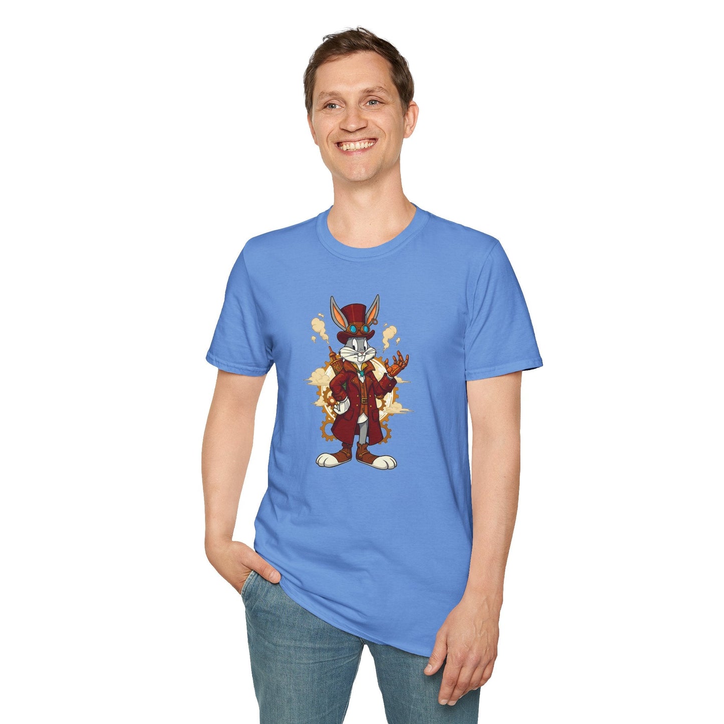 Bugs Bunny Shirt Cartoon T Shirt Unisex Gildan Softstyle 64000 Cotton Tee For Animation Fans