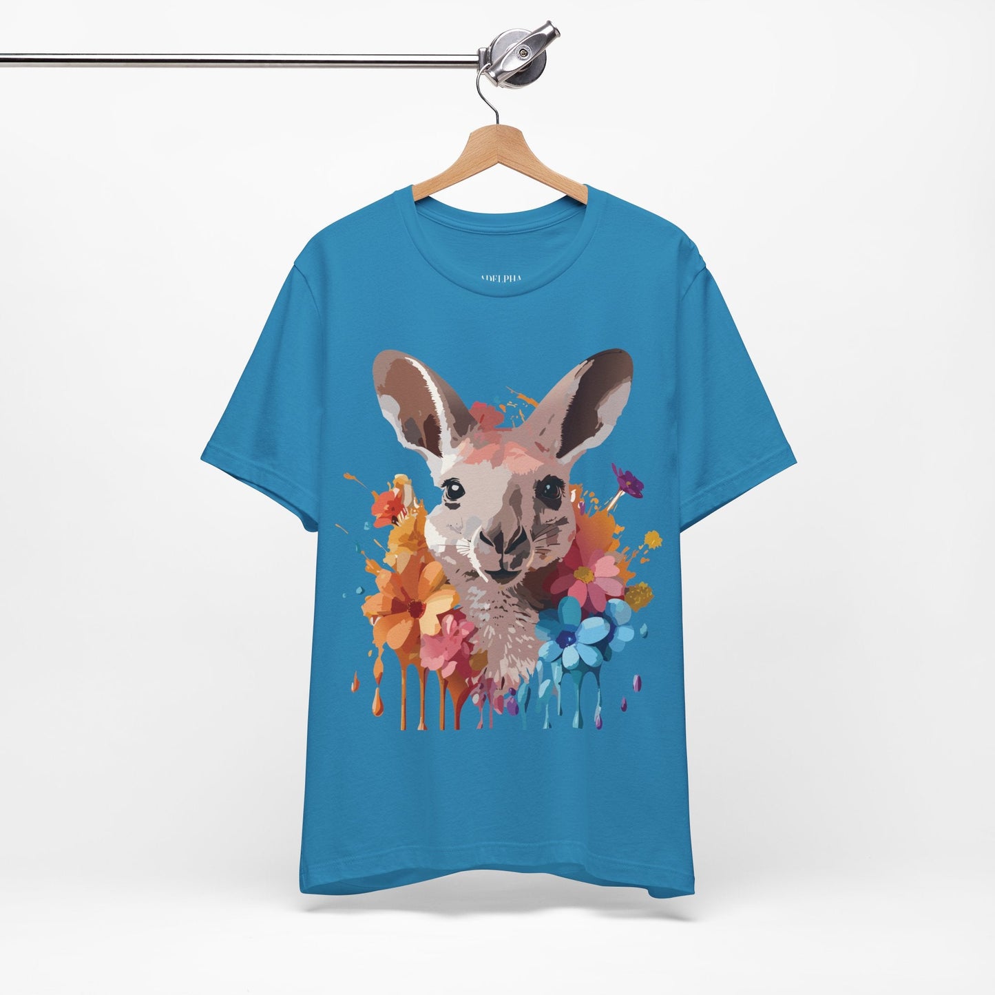 Kangaroo Graphic T Shirt Unisex Adelpha Art Design Vintage Inspired Tee With Original Artwork