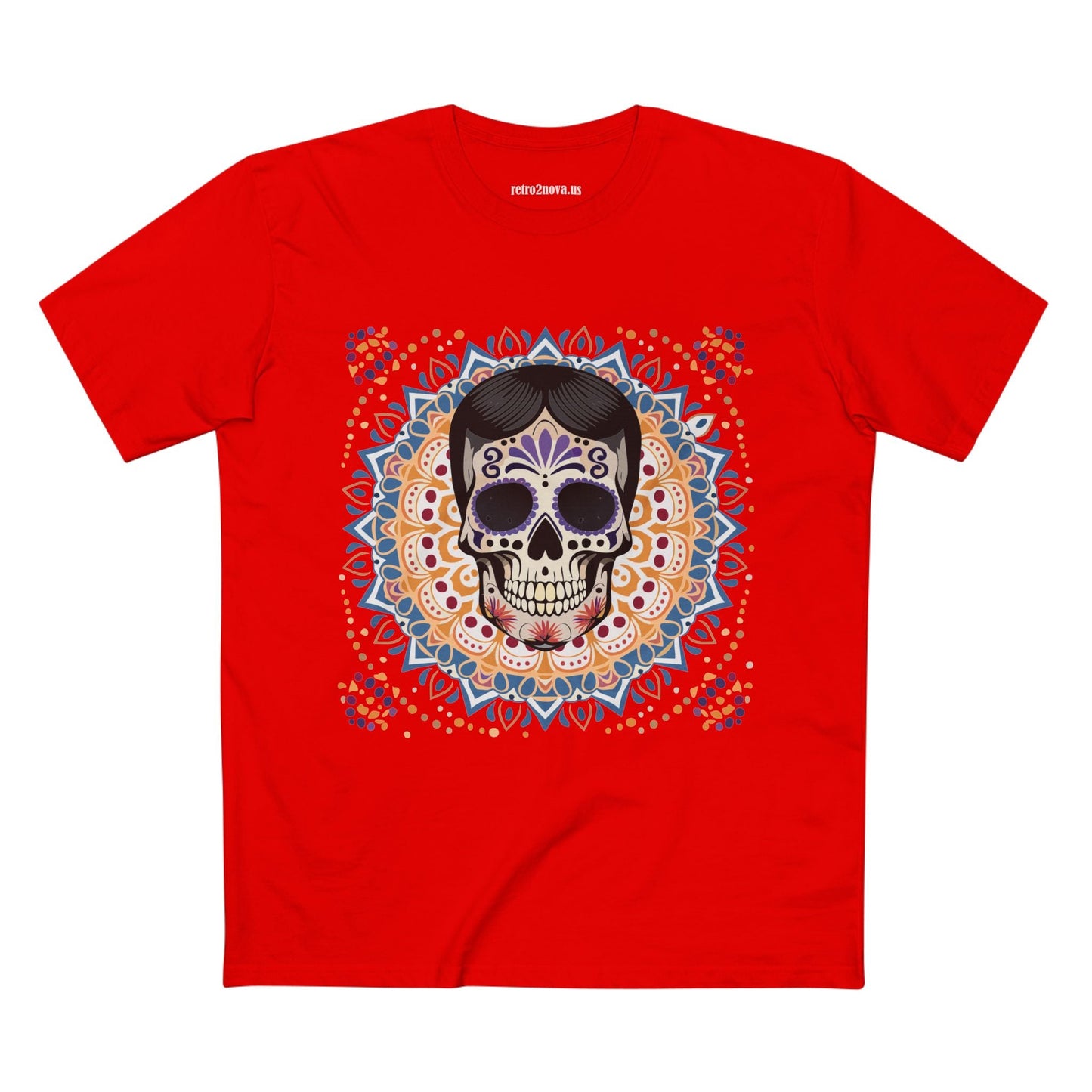Skull Shirt Skeleton Tee Unisex Premium Cotton Art Design Retro2Nova Exclusive Collection