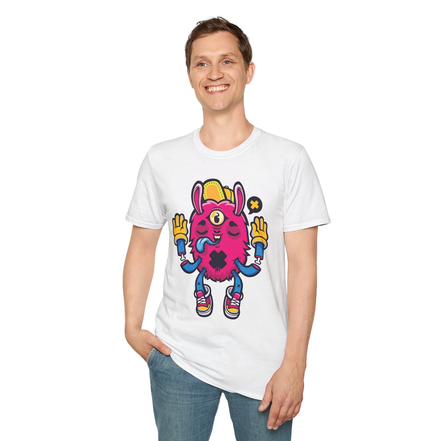 Cartoon T Shirt Animation T Shirt Funny Tee Unisex Softstyle 64000 Gildan Cotton Tee