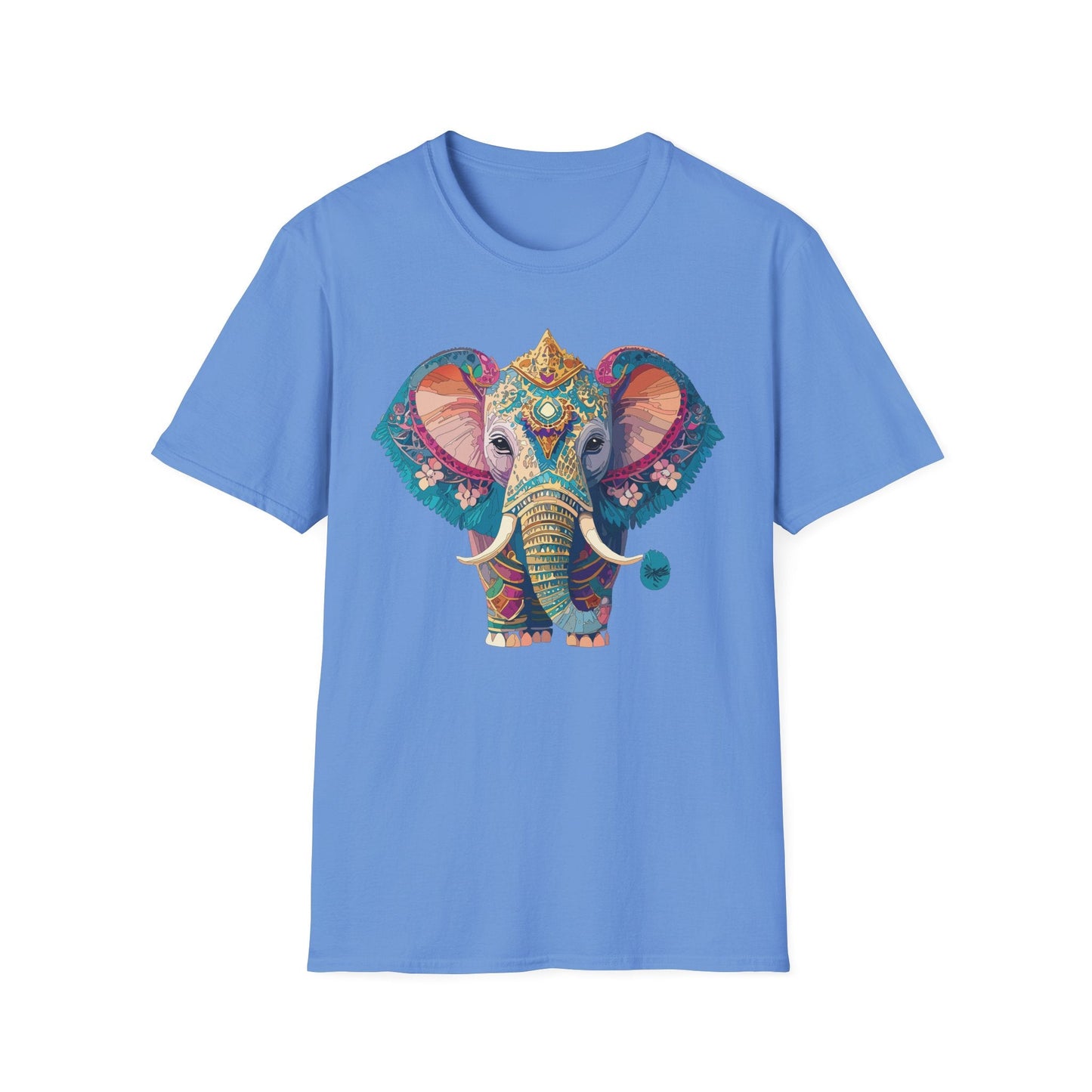 Elephant Shirt Unisex Animal Tee Softstyle 100 Percent Ring Spun Cotton Gildan 64000