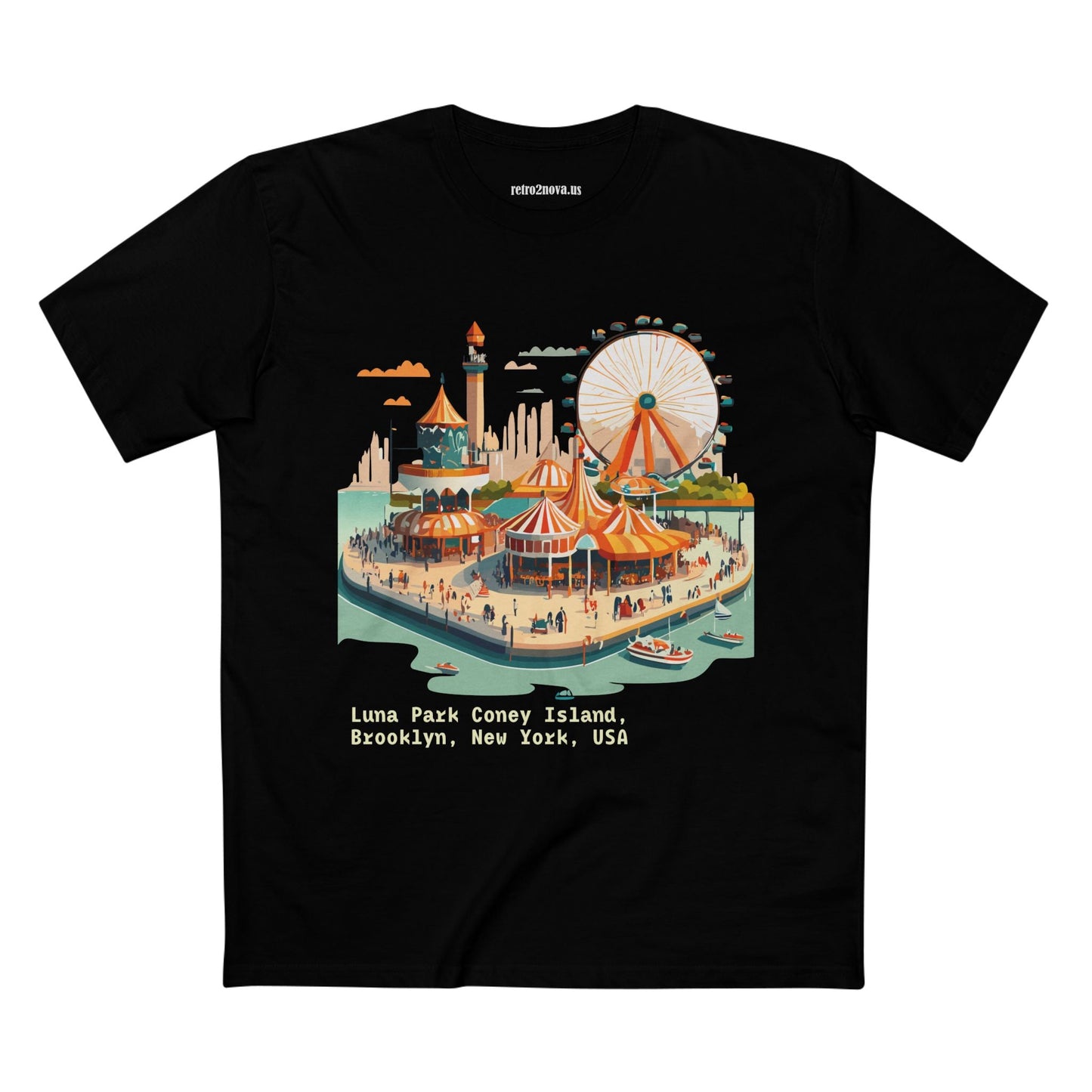 Travel Shirt Tourist Shirt Brooklyn Shirt Unisex Premium Cotton Tee By Retro2Nova TT16
