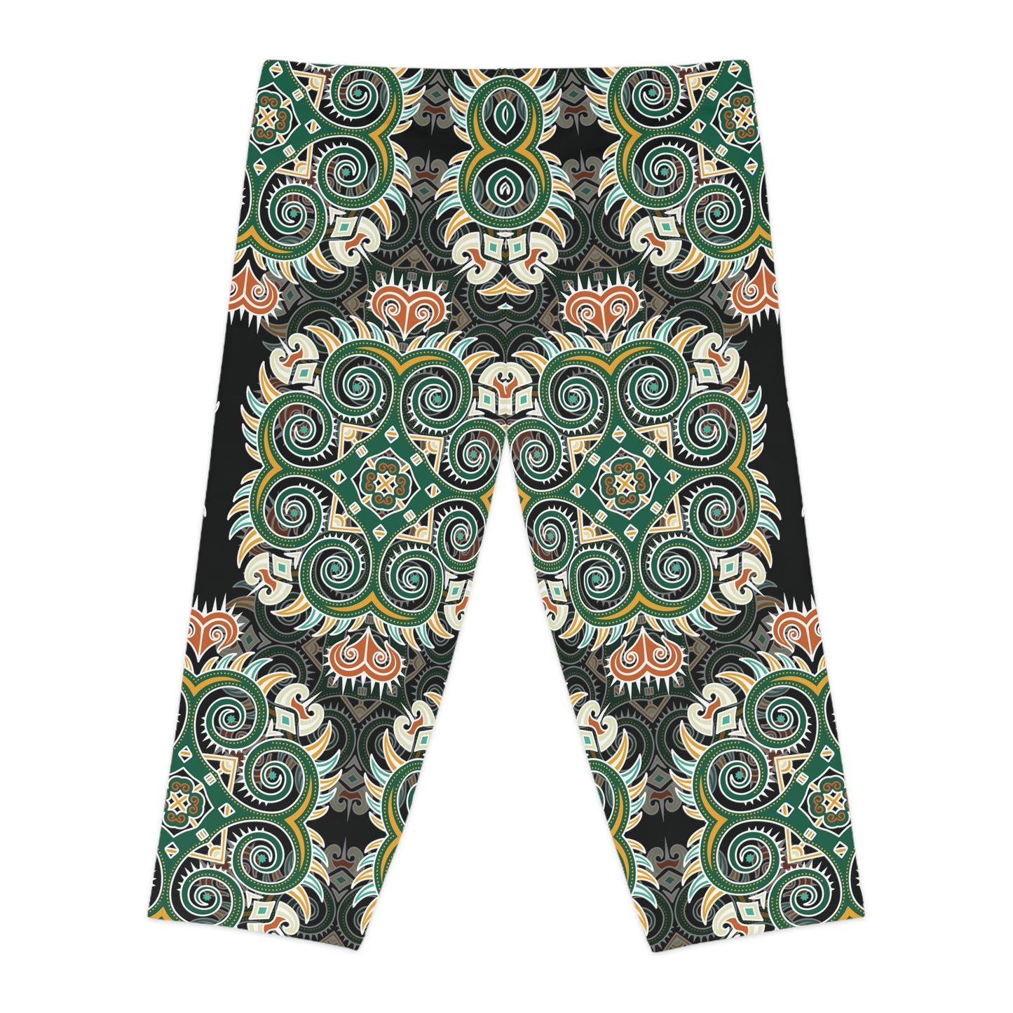 Capri leggings with traditional print