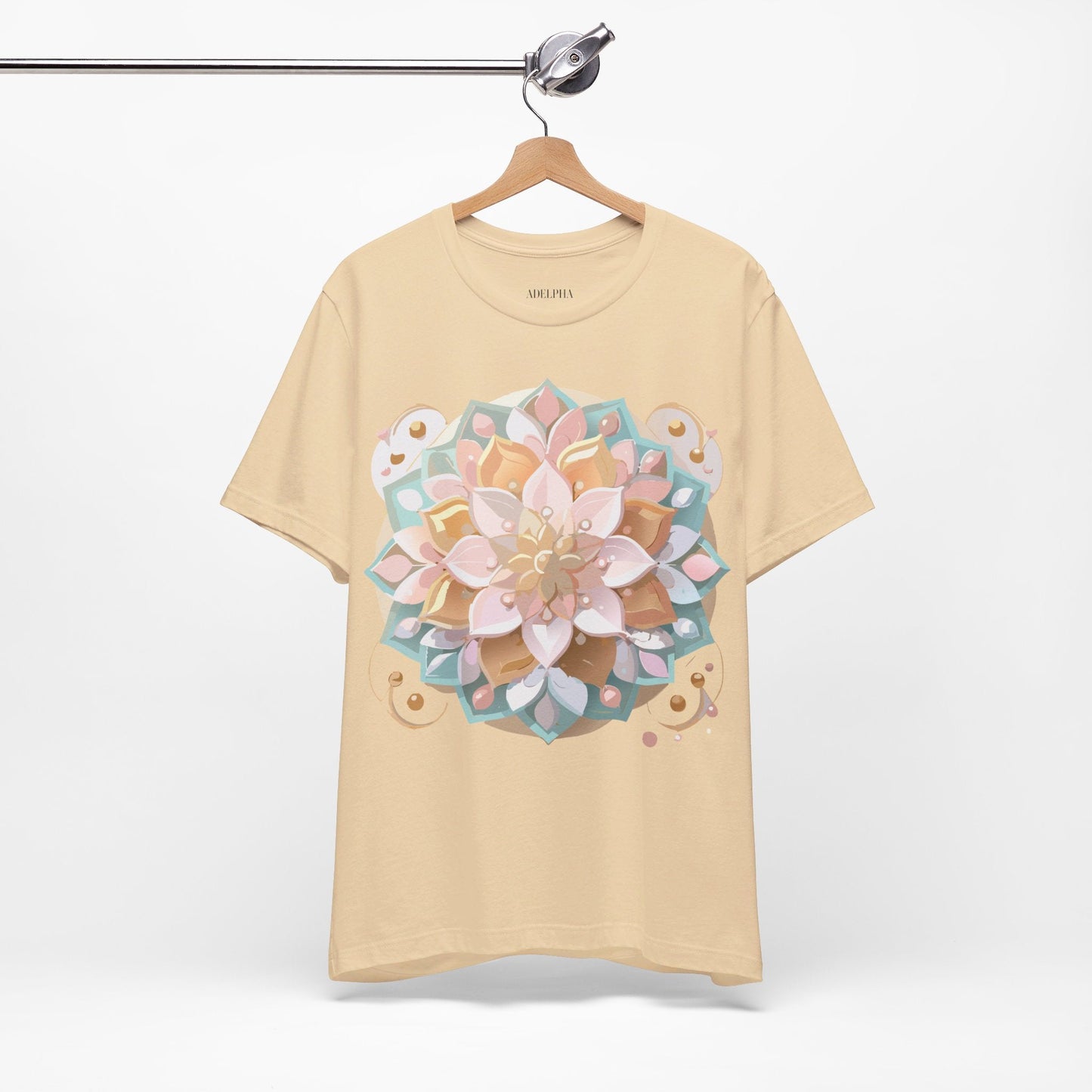 Mandala Shirt Graphic Tee Unisex Adelpha Vintage Inspired Art Design Premium Apparel
