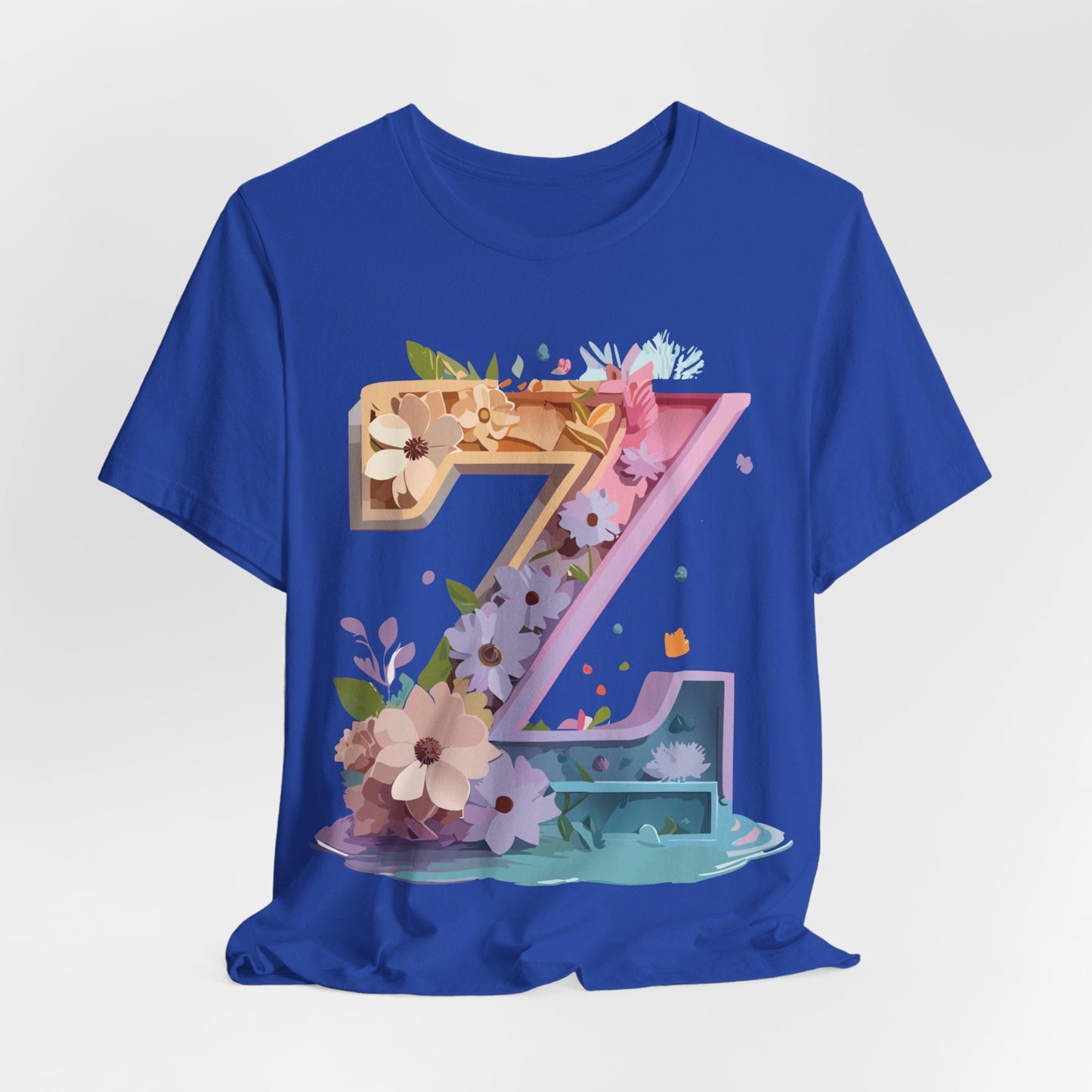 Letter Z Shirt Unisex Graphic Tee Adelpha Vintage Inspired Artwork Short Sleeve Jersey