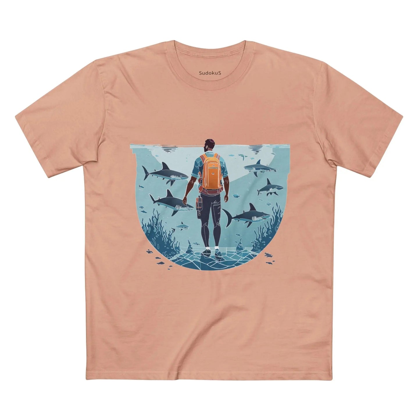 Ocean Coast Graphic Unisex 100 Cotton Staple Tee 7