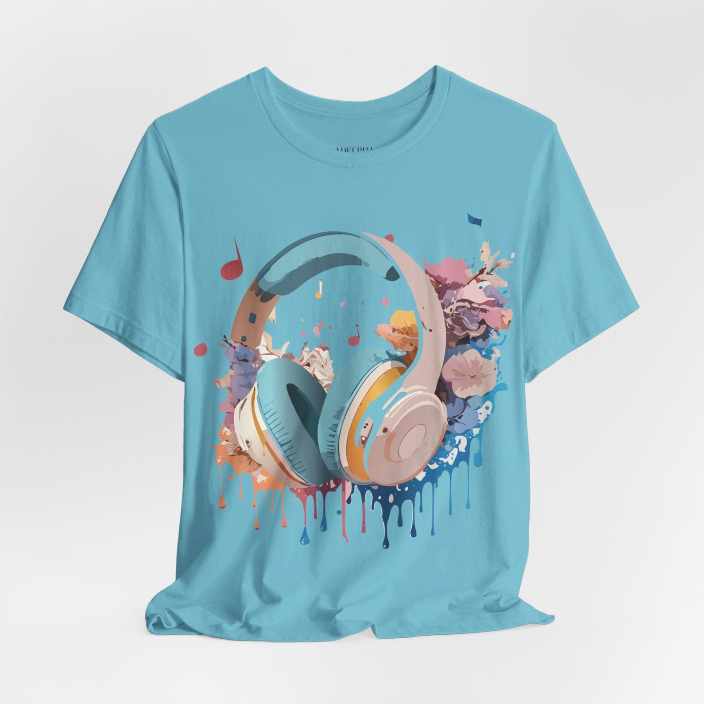 Unisex Graphic Tee Adelpha Art Design Vintage Music Inspired Short Sleeve Jersey Premium