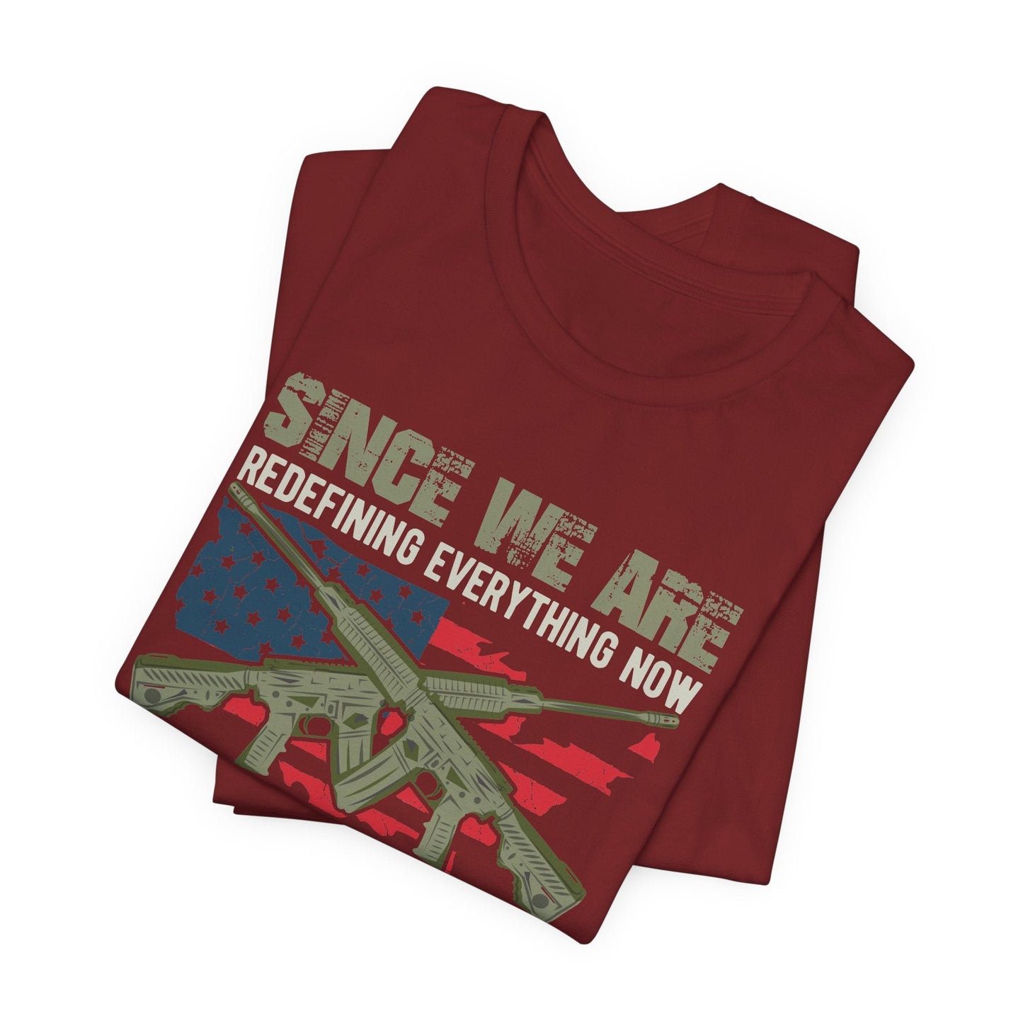 Army Veteran Patriotic Graphic Design Unisex Cotton T-Shirt v14