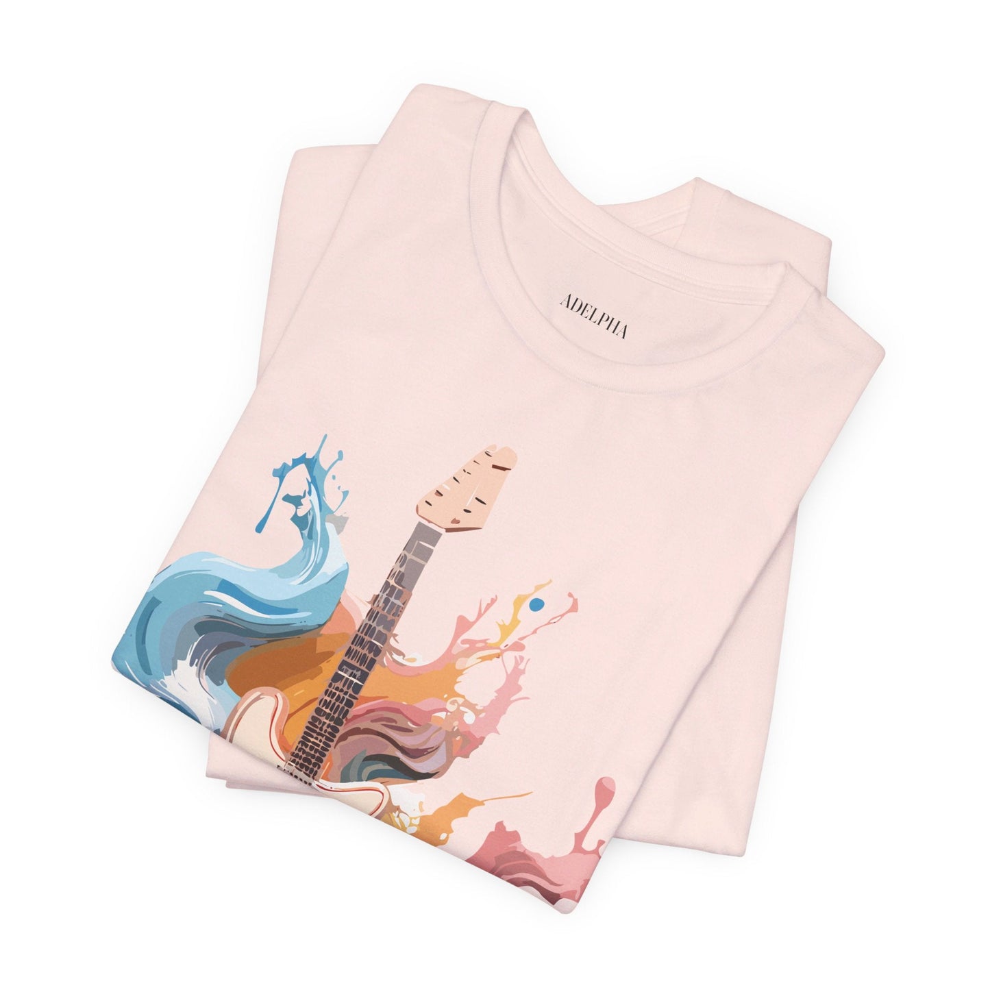 Music T Shirt Unisex Graphic Tee Featuring Original Adelpha Artwork Vintage Inspired Design