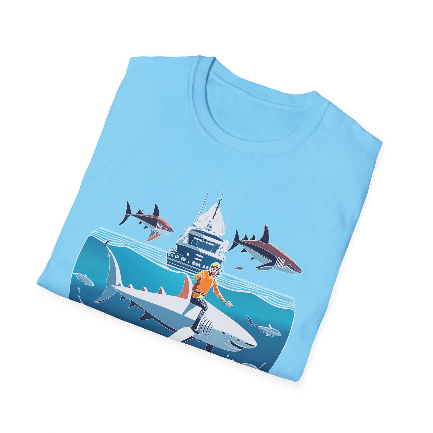 Ocean Tee Shirt Unisex Softstyle Gildan 64000 Cotton T Shirt Lightweight Casual Tee