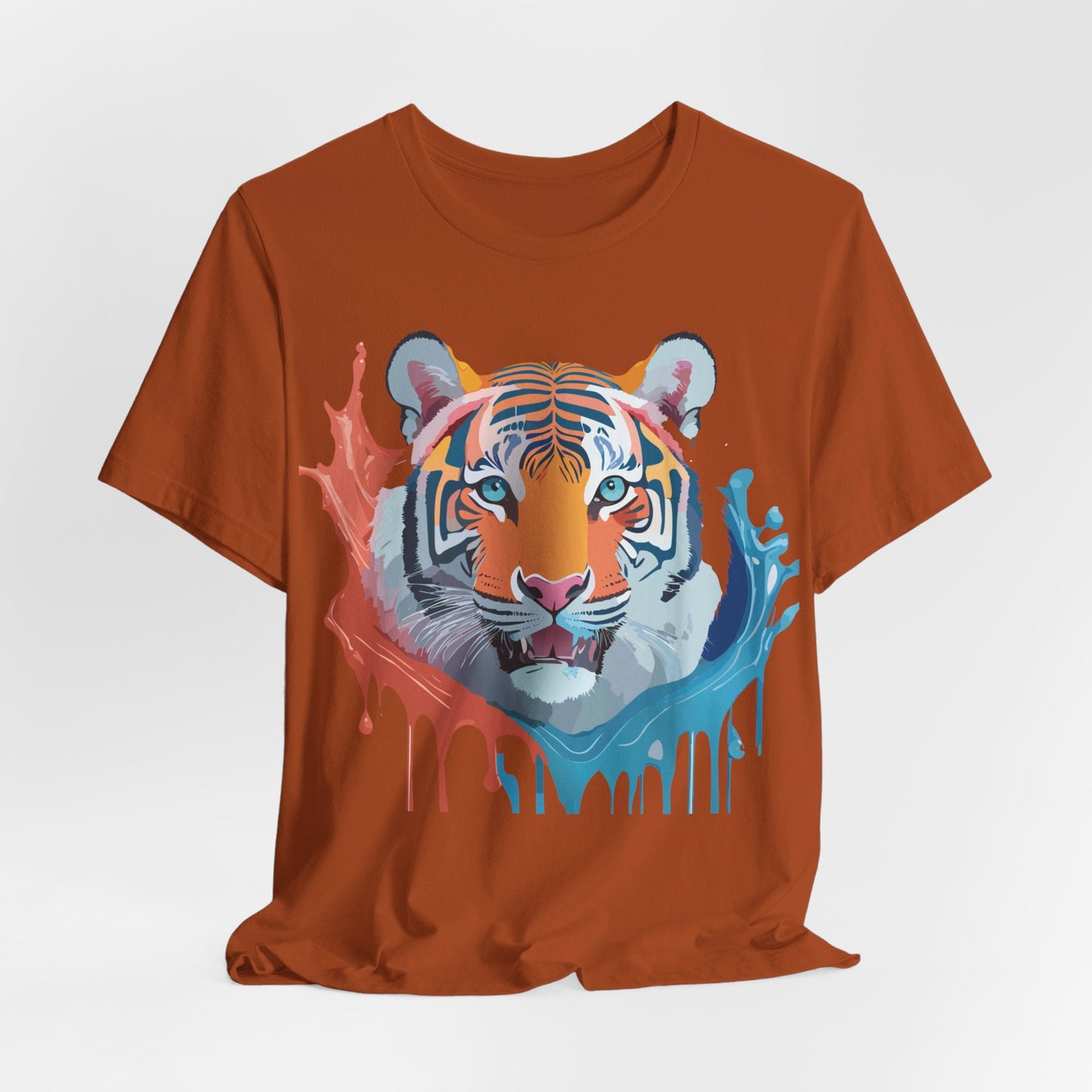 Tiger Graphic Tee Unisex Jersey Short Sleeve With Vintage Inspired Artwork By Adelpha