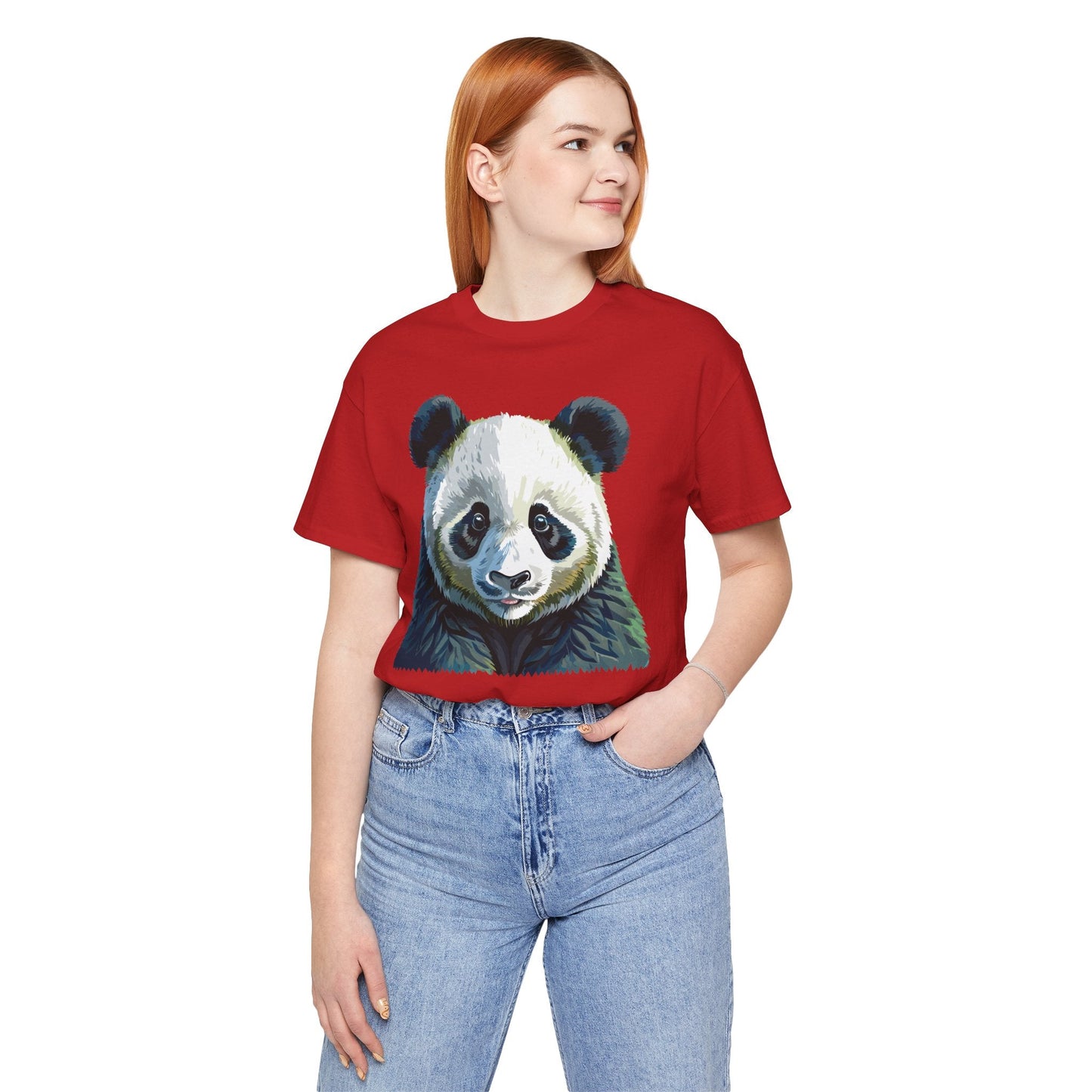 Unisex Animal Graphic Tee Shirt With Wild Animals Art Design Gildan Softstyle 64000