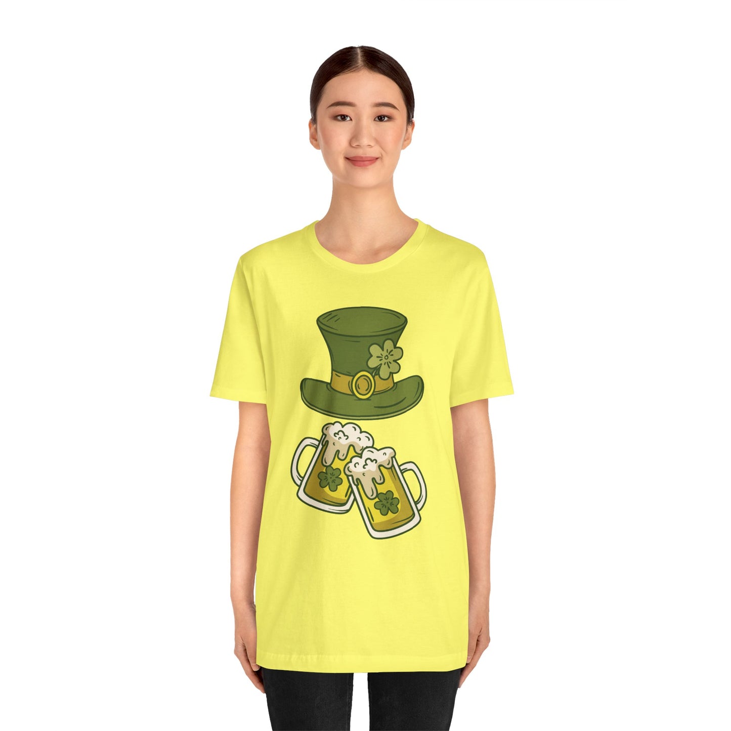 Unisex Cotton Tee Shirt with Lucky Prints