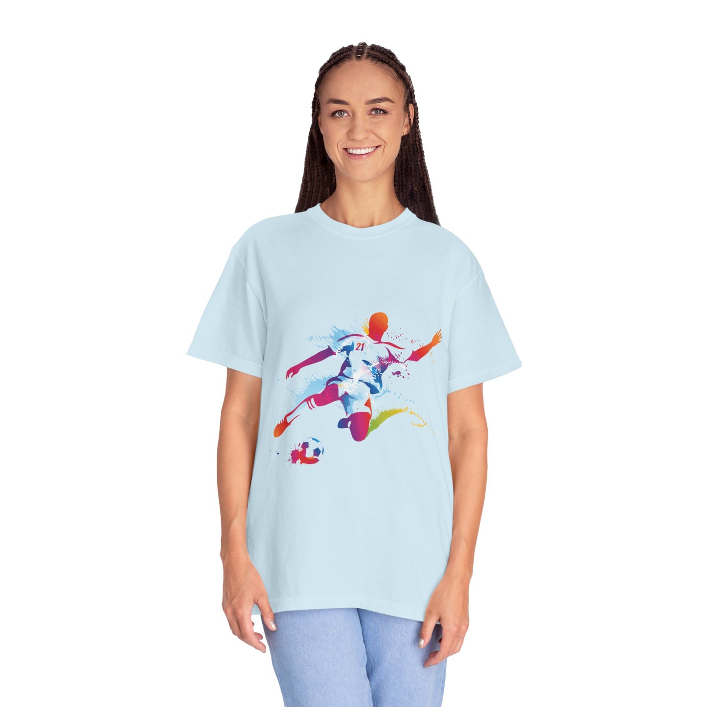 Unisex T-shirt with sports art design