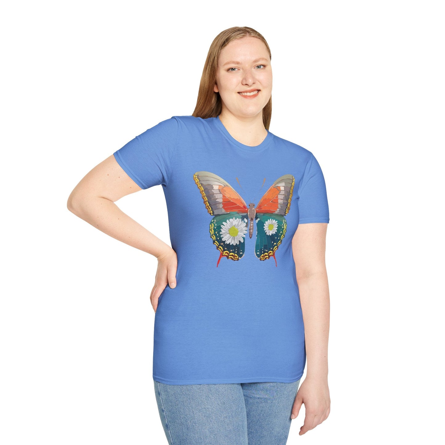 Butterfly Shirt Unisex Gildan Softstyle 64000 Short Sleeve T Shirt Monarch Design