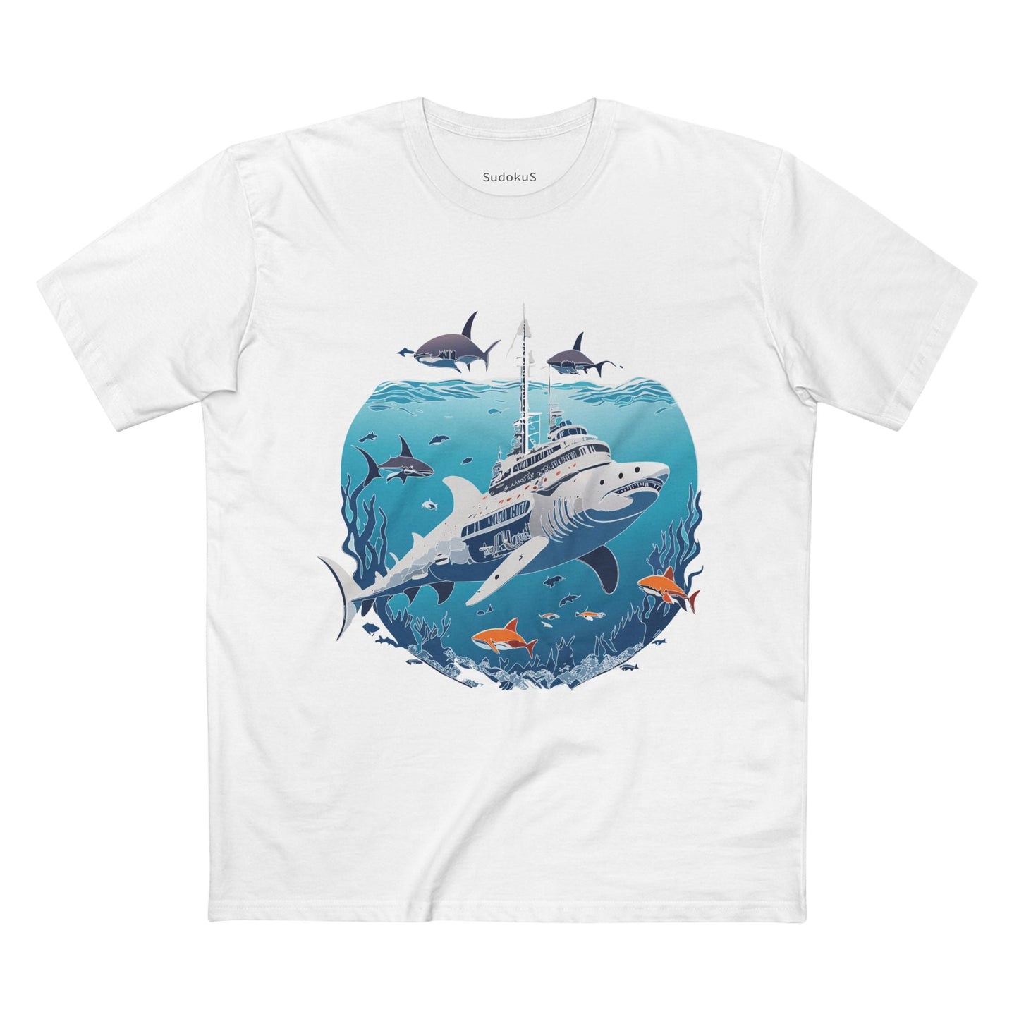 Ocean Coast Graphic Unisex 100 Cotton Staple Tee 8