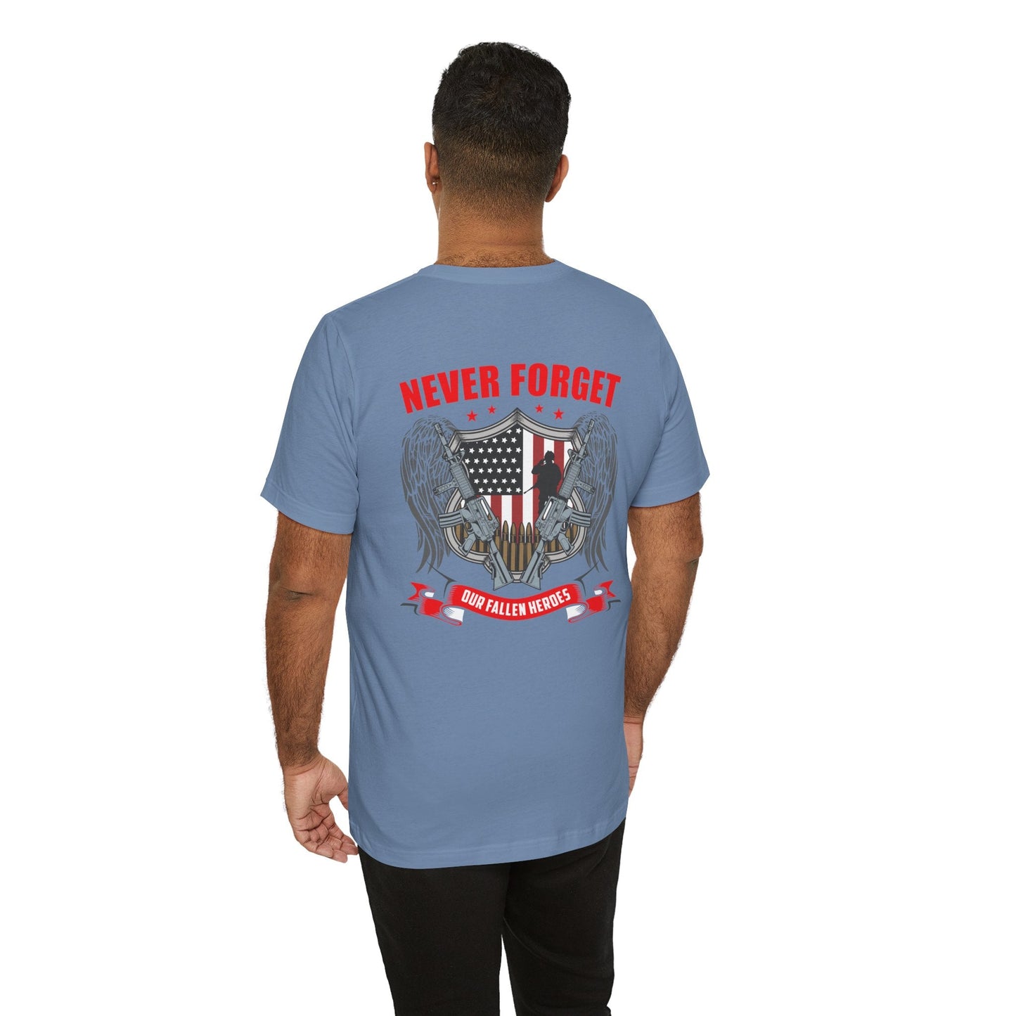 Army Veteran Patriotic Graphic Design Unisex Cotton T-Shirt v39
