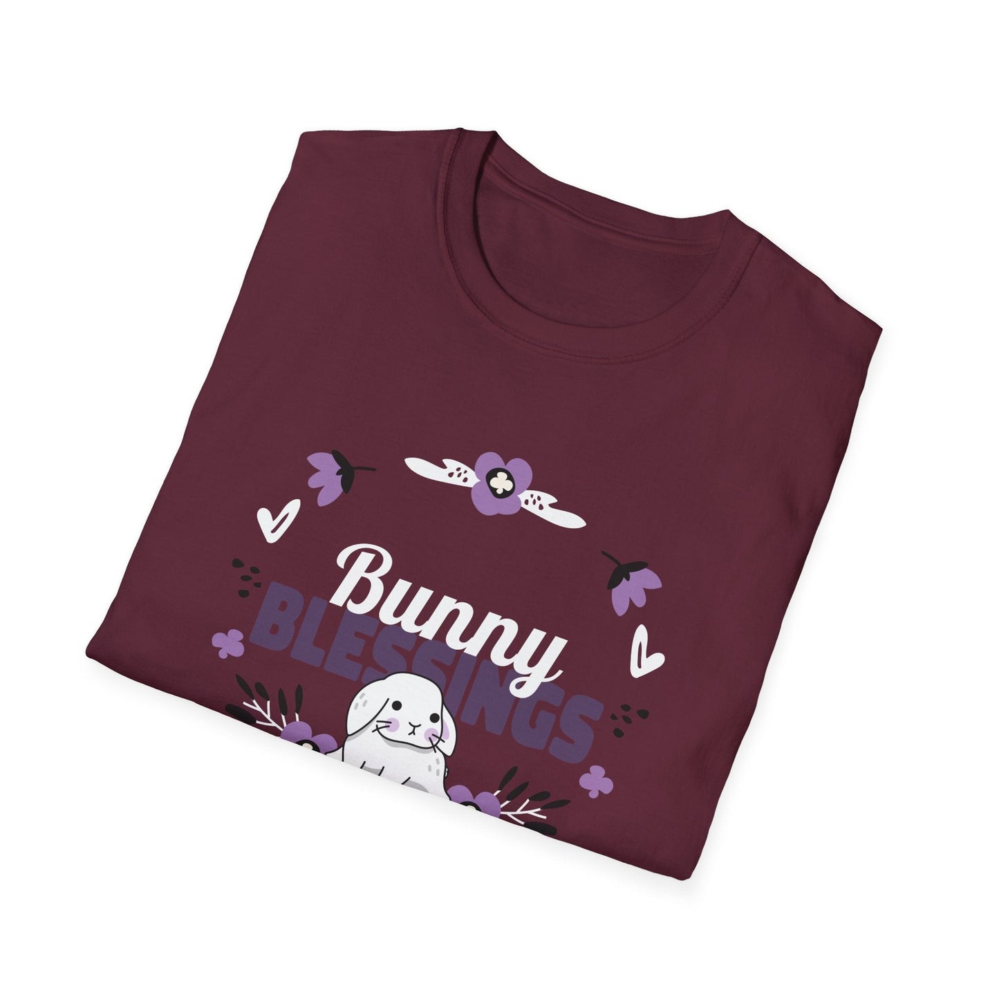 Easter Bunny T Shirt Unisex Gildan Softstyle 64000 Tee With Easter Signature Design