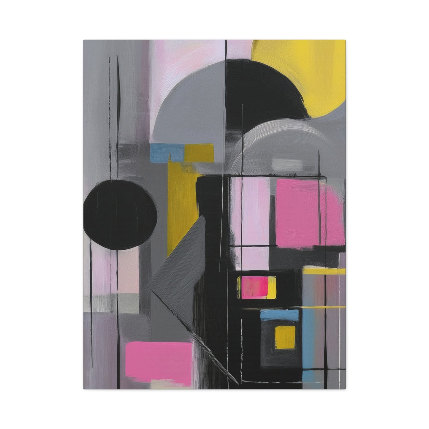Abstract Geometric Painting Print Canvas 20x24,20x30,24x30 24x32,24x36,30x40 32x48,36x48,40x60 Pine-Wood Inner Frame ABS-37
