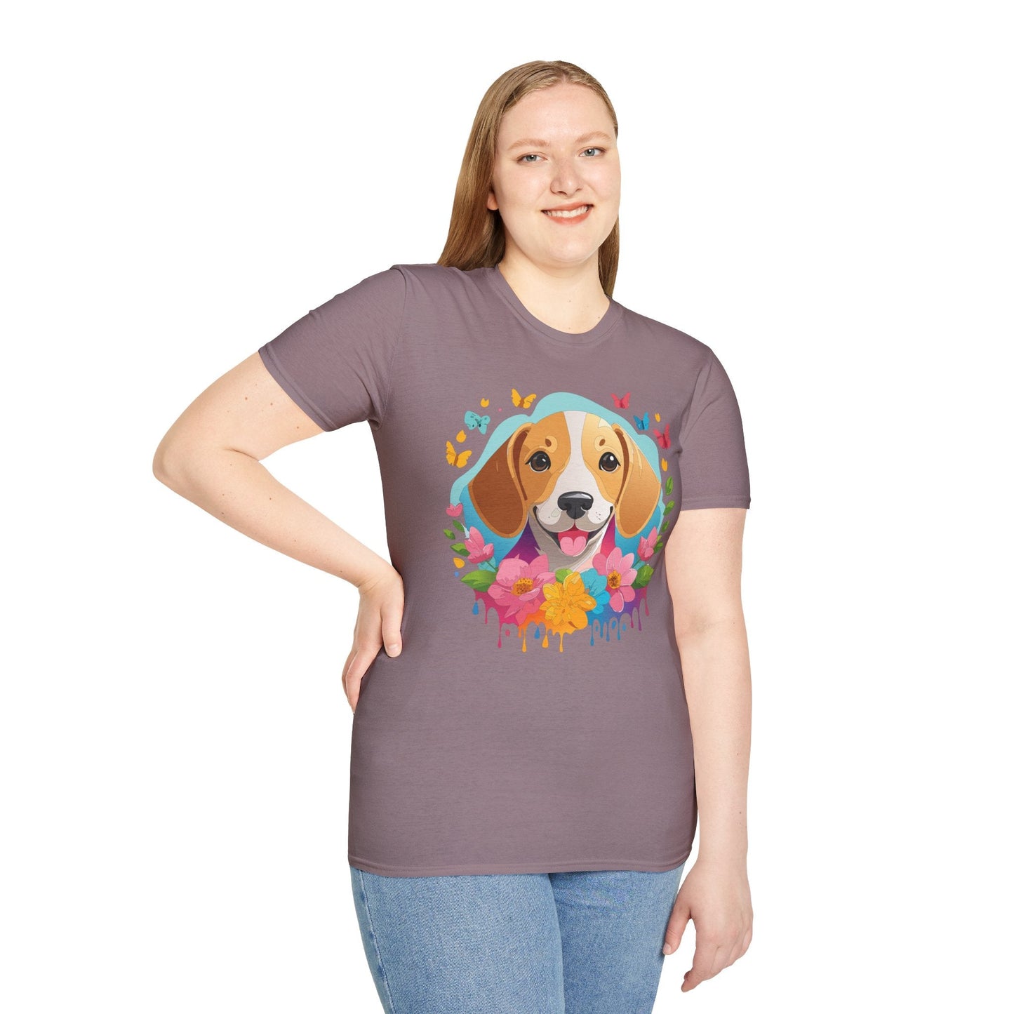 Dog Shirt Unisex Animal Tee Softstyle Cotton Comfort Everyday Wear