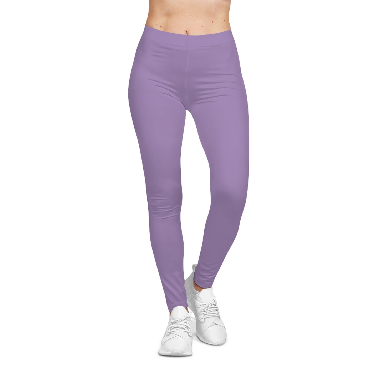 Furry Orchid Color Women's Poly-Span Casual Leggings XS-2XL