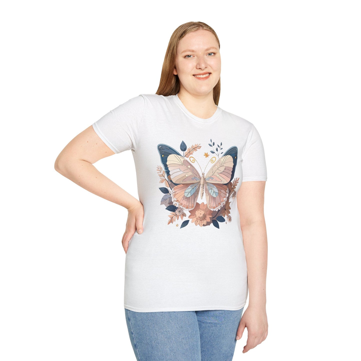 Monarch Butterfly Shirt Unisex Softstyle T Shirt 100 Percent Ring Spun Cotton Gildan 64000