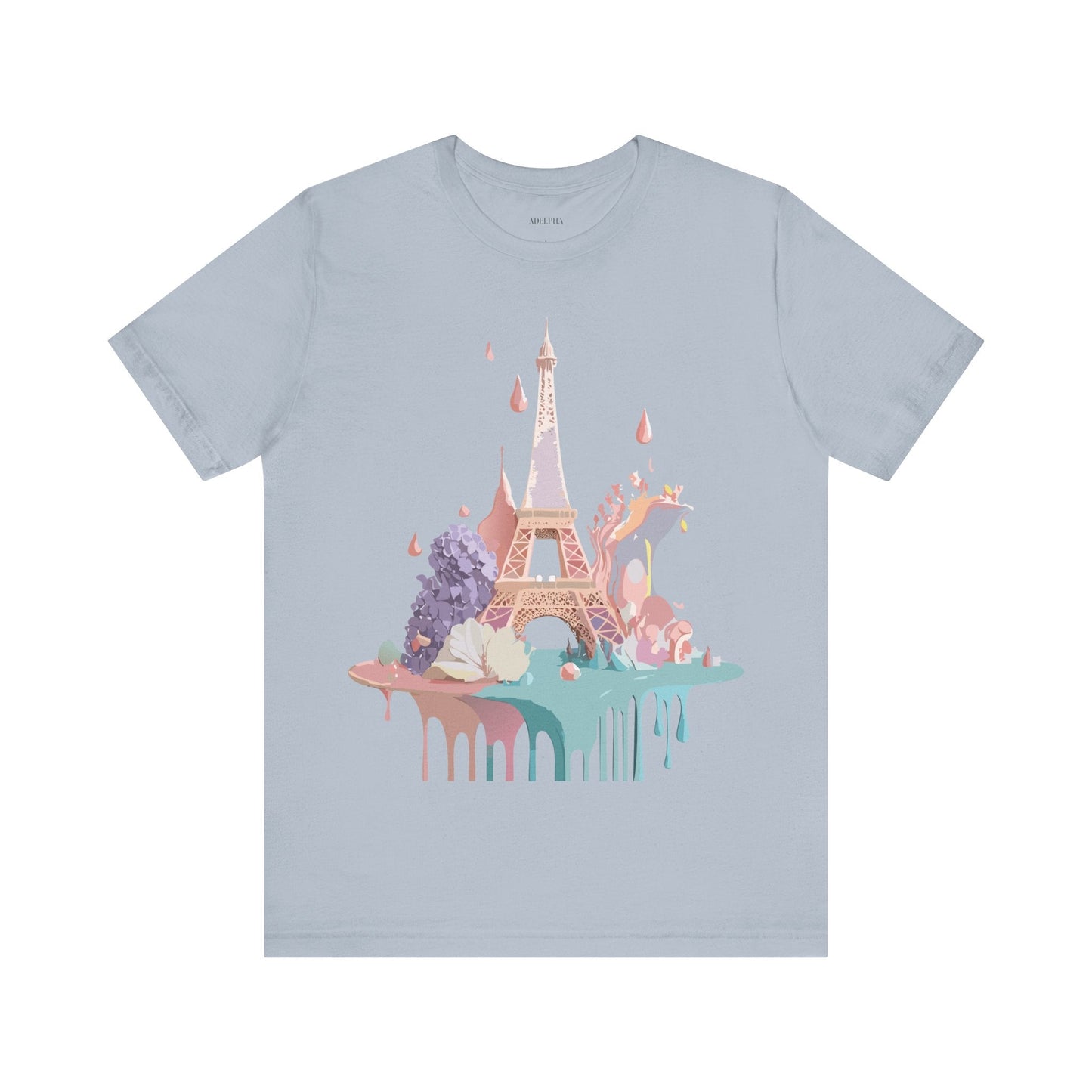 Paris Tourist Shirt Unisex Graphic Tee Vintage Inspired Artwork by Adelpha Short Sleeve Jersey