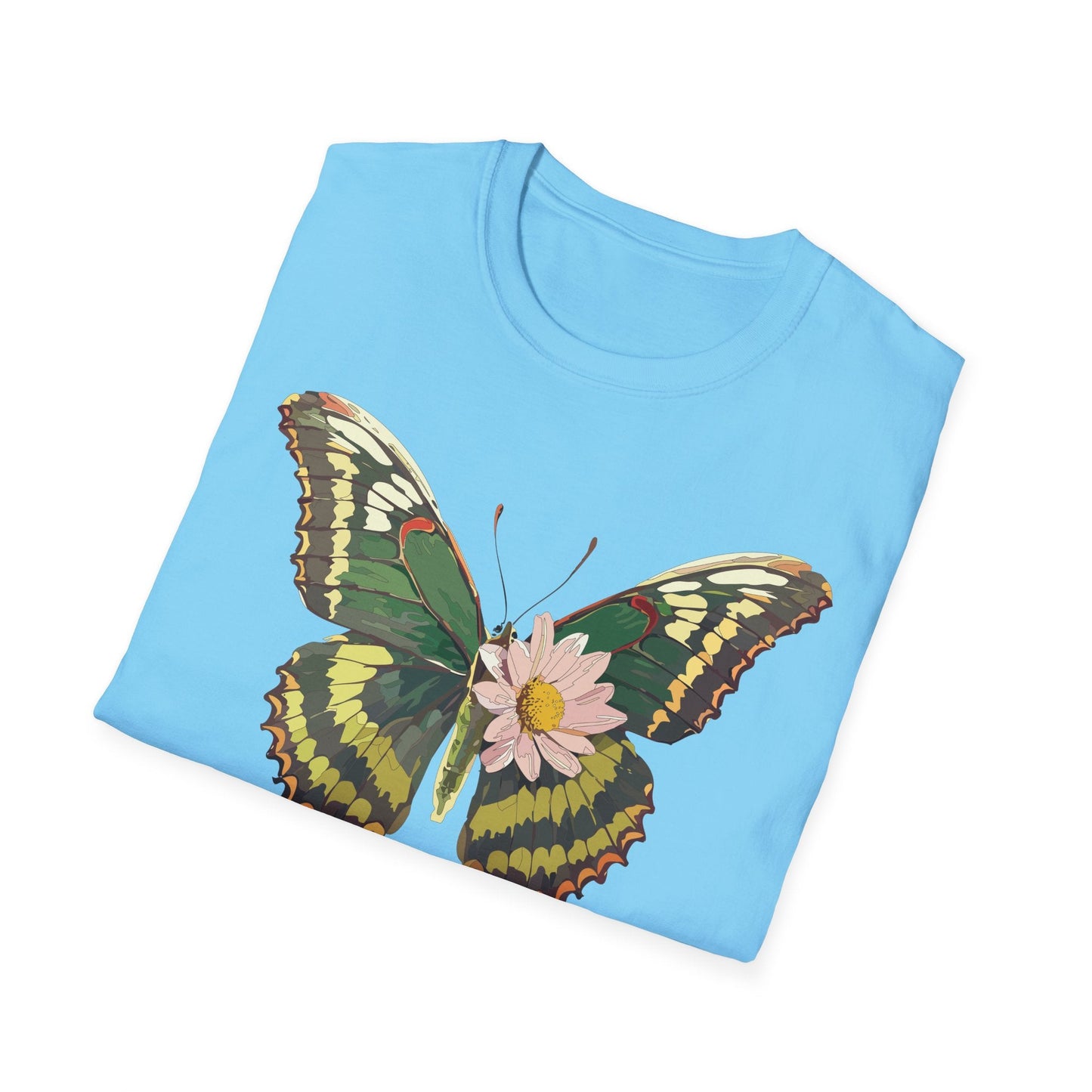 Butterfly Shirt Unisex Monarch Butterfly Tee Gildan Softstyle 64000 100% Ring Spun Cotton