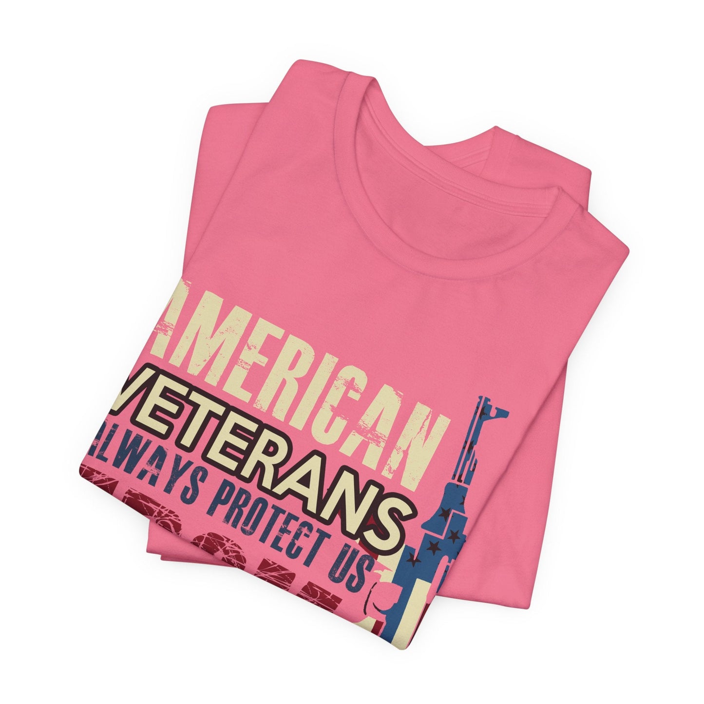 Army Veteran Patriotic Graphic Design Unisex Cotton T-Shirt v44