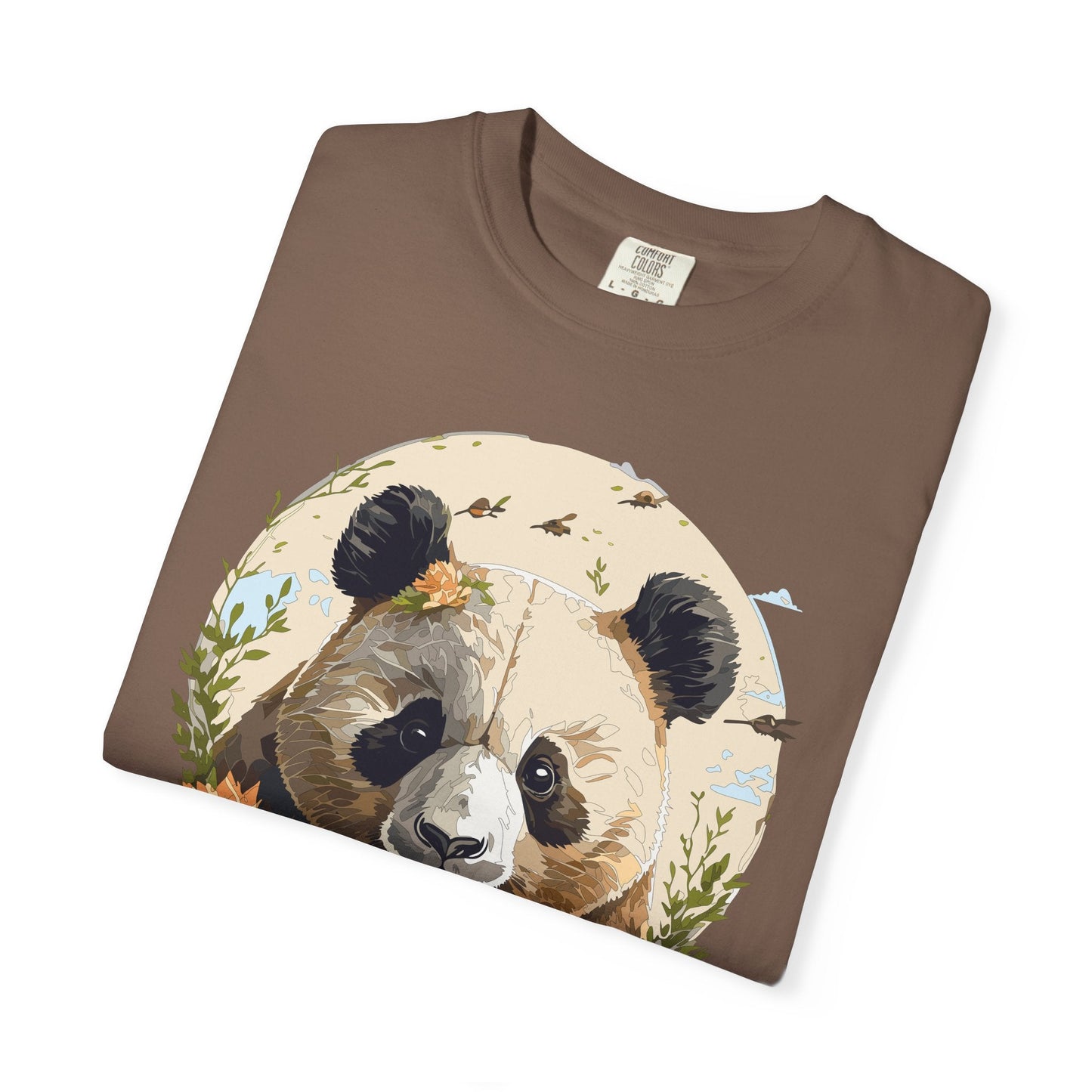 Panda Portrait Graphic T-Shirt Unisex Cotton Floral Animal Art Tee p9