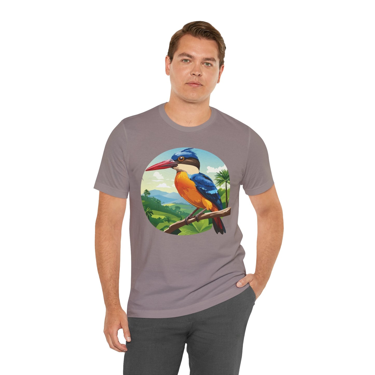 Unisex Animal Shirt With Art Design Featuring Wild Animals Jersey Short Sleeve Tee