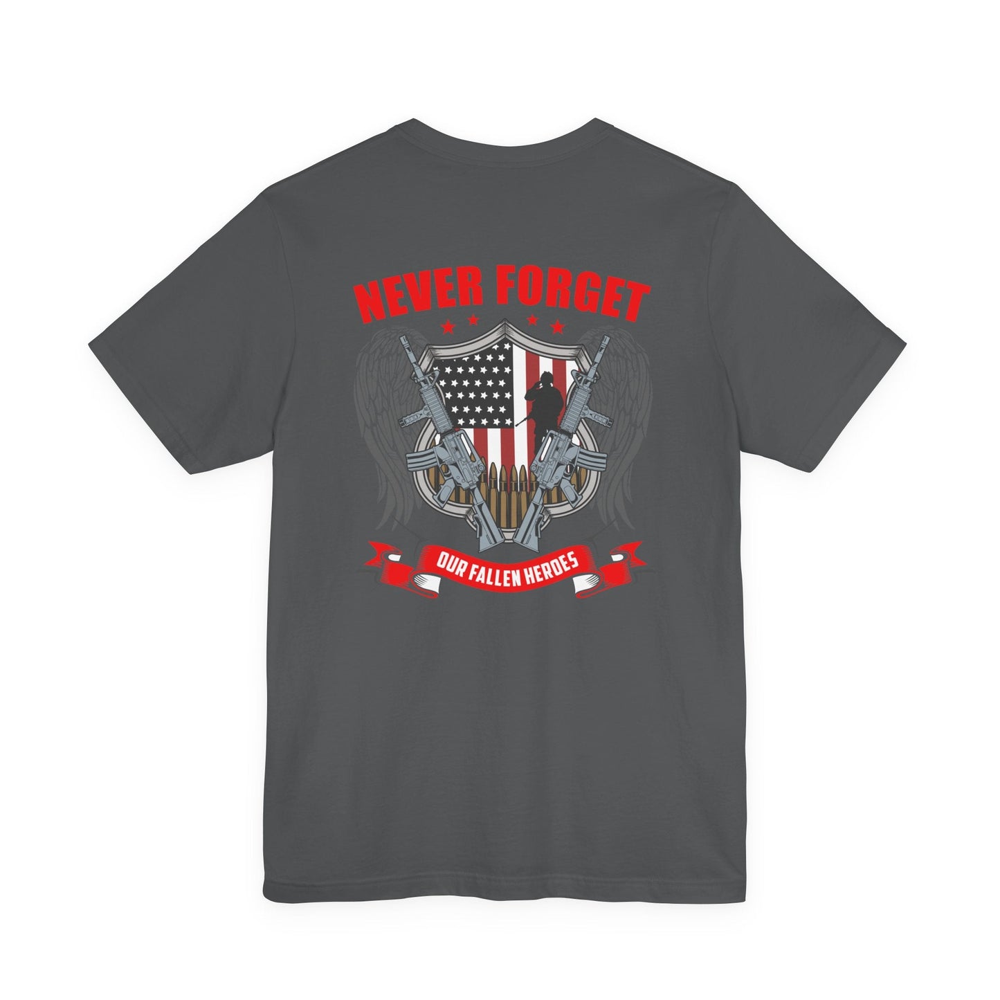 Army Veteran Patriotic Graphic Design Unisex Cotton T-Shirt v39