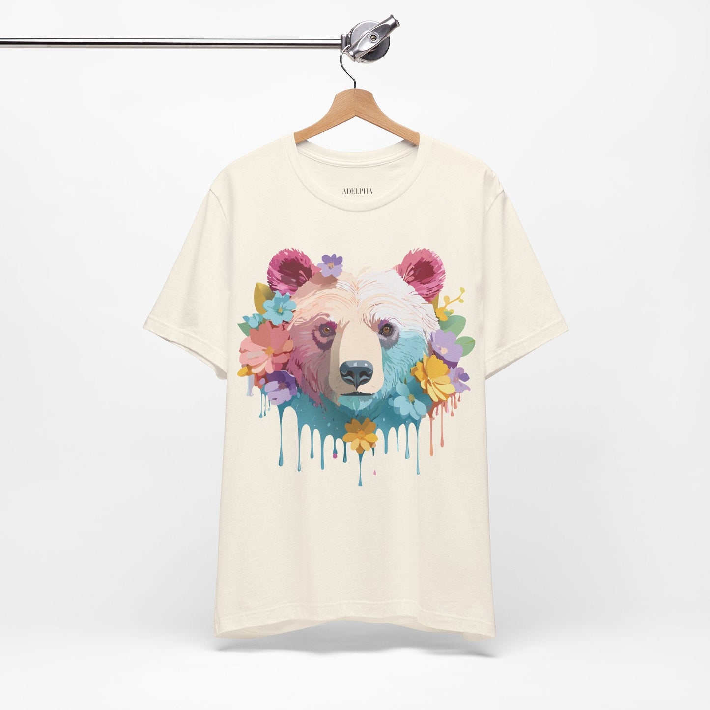 Bear Graphic Tee By Adelpha Unisex Short Sleeve Shirt Vintage Inspired Artwork