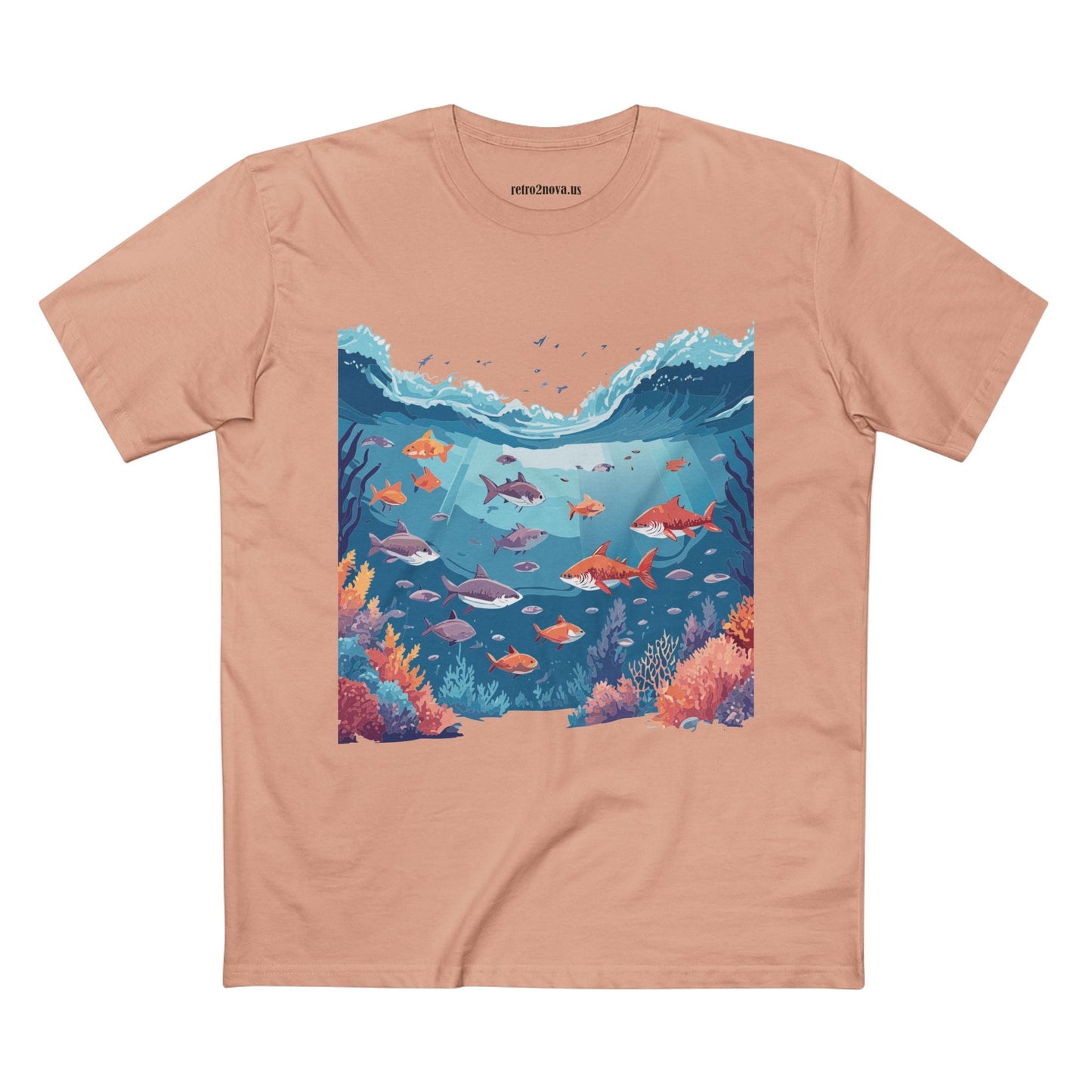 Ocean Pacific OP11 Ocean Shirt Unisex Premium Cotton Tee With Original Art Design Retro2Nova