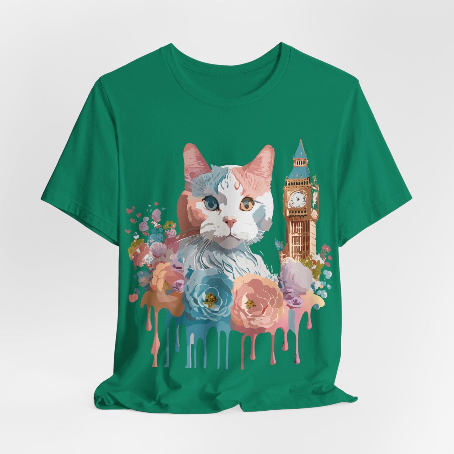 Unisex Cat Graphic Tee With Vintage Inspired Art By Adelpha Brand
